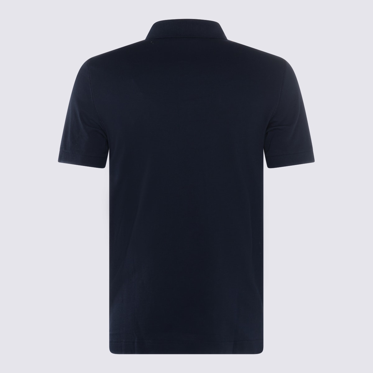 Shop Dolce & Gabbana Blue Cotton Polo Shirt In Blu Scurissimo 1