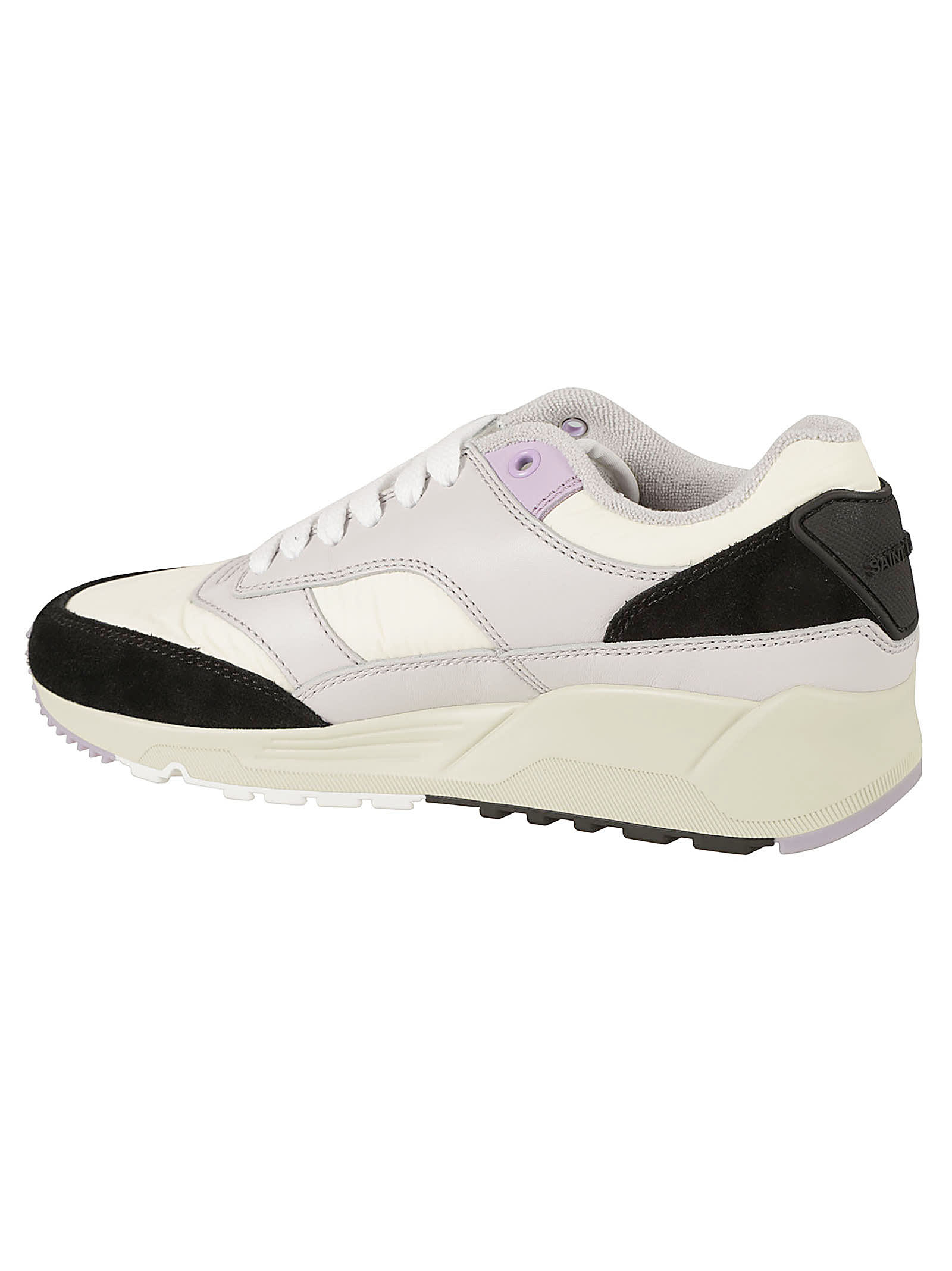 Saint Laurent Bump Low-top Sneakers In White/air Green/black
