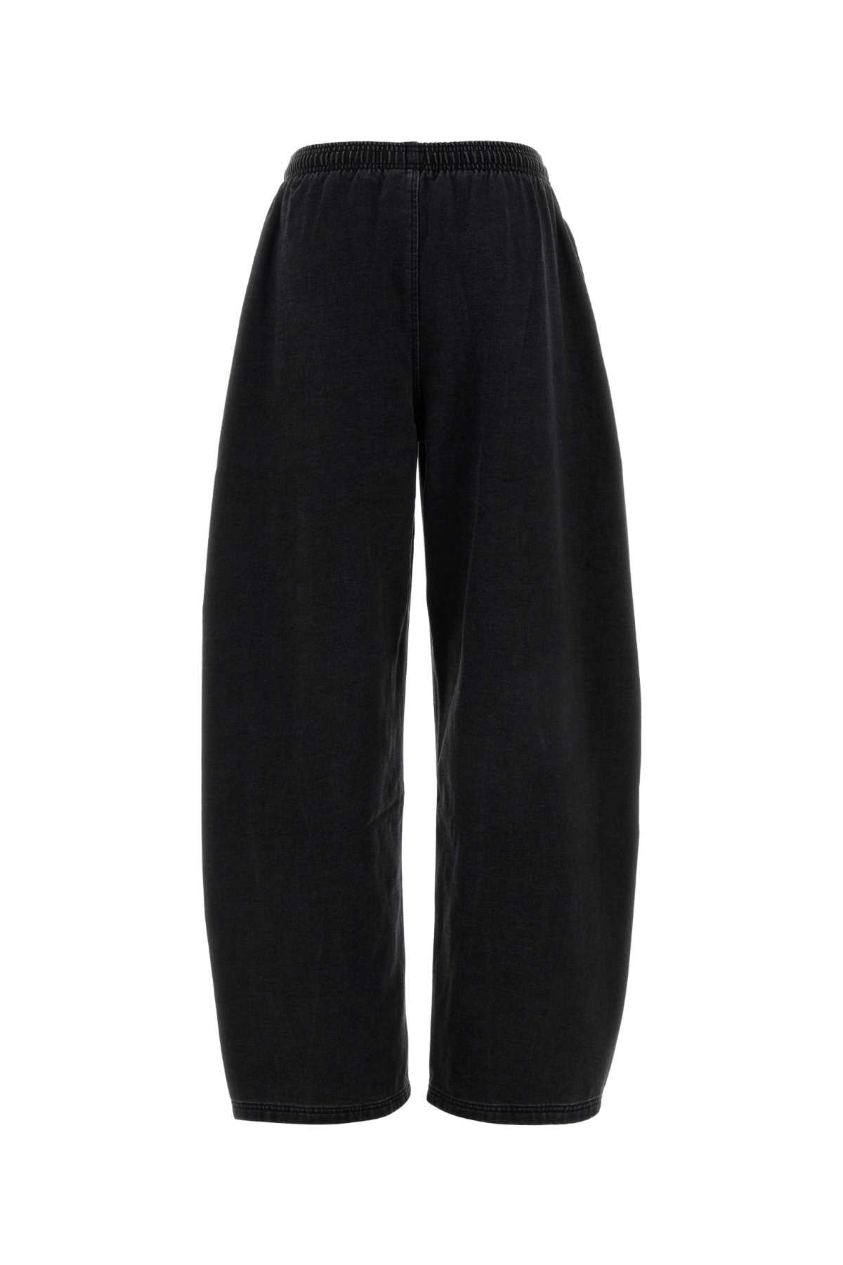 Alexander Wang Black Cotton Blend Joggers In Black