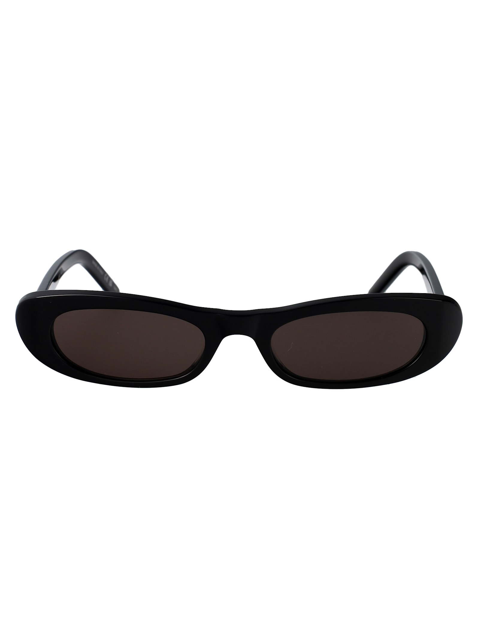 Saint Laurent Sl 557 Elongated Cat-eye Sunglasses In Black