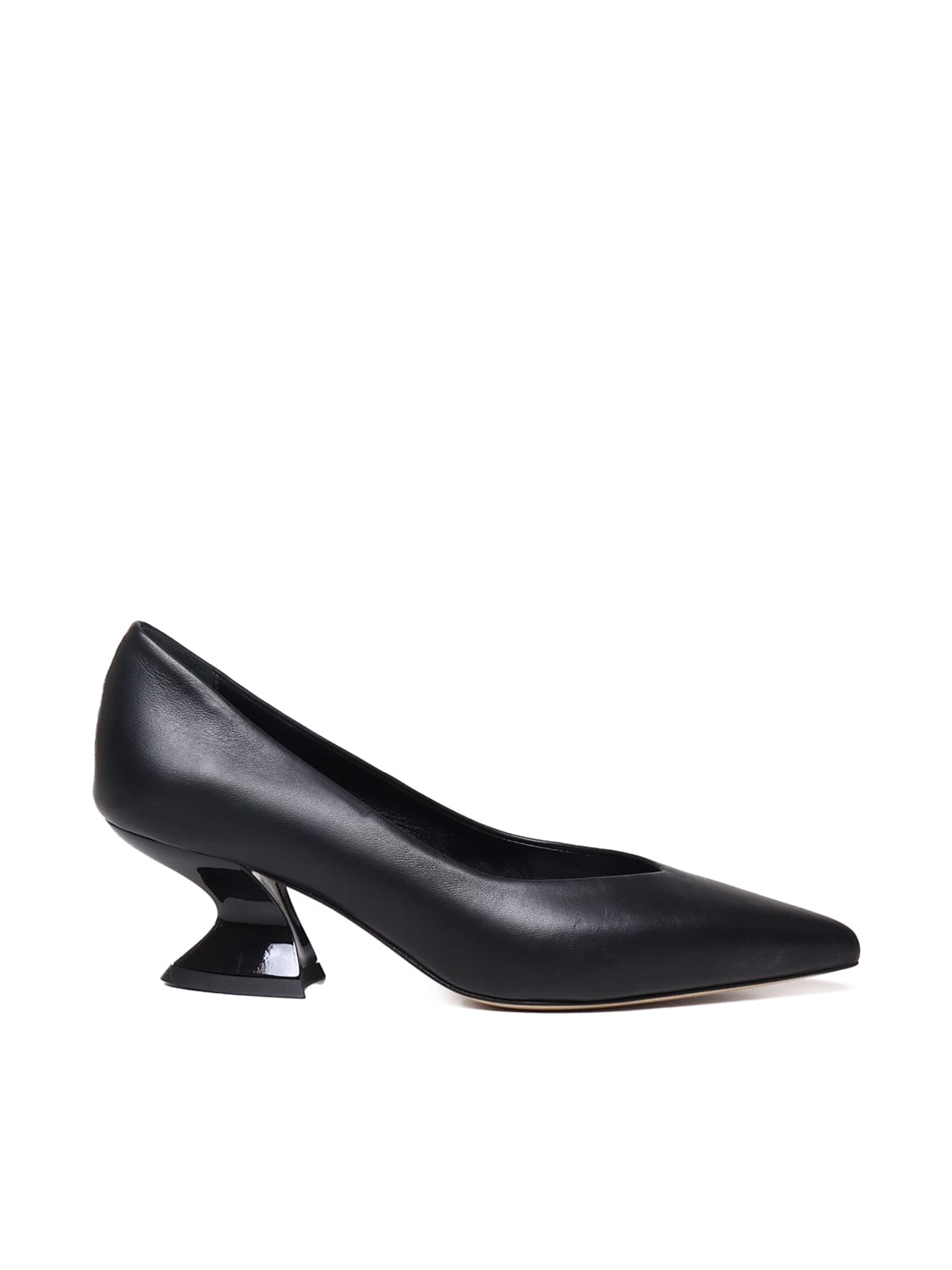 Alchimia Leather Pumps With Wide Heel In Black