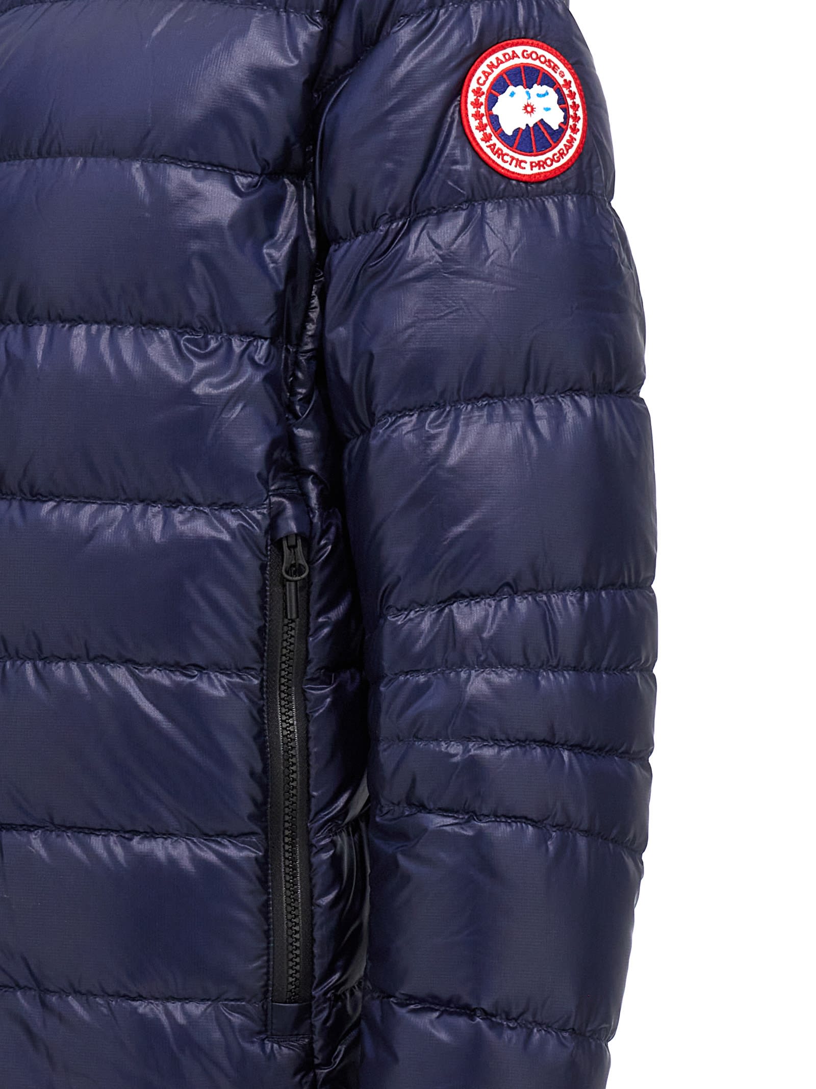 Shop Canada Goose Crofton Down Jacket In Blue