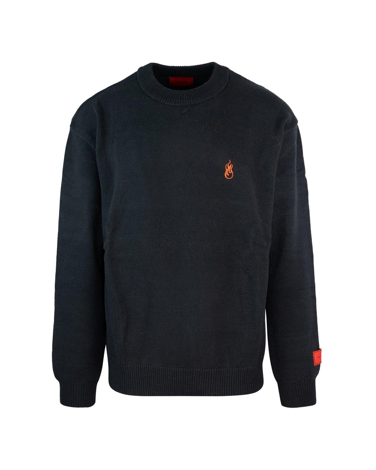 Logo-embroidered Crewneck Jumper