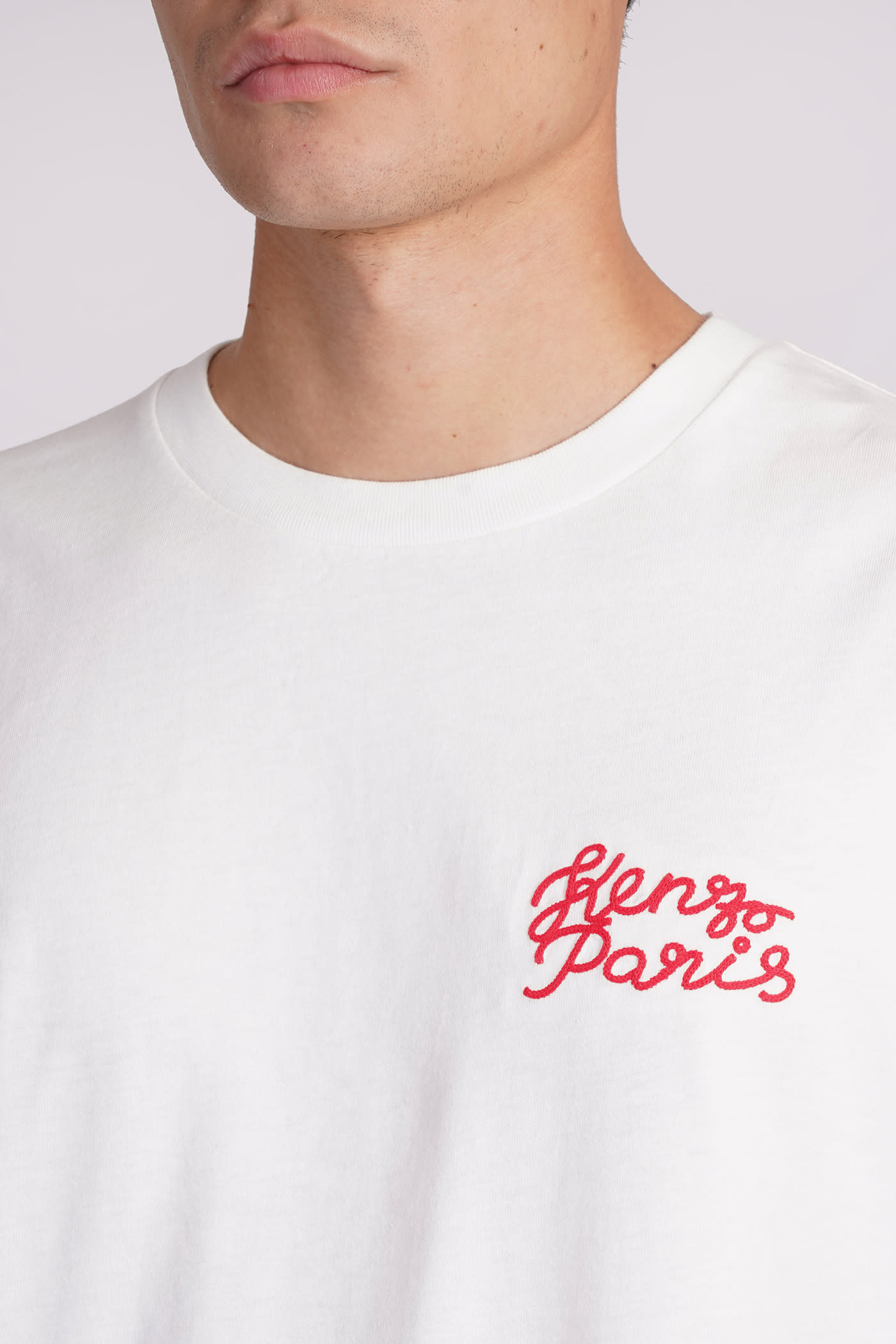 Shop Kenzo T-shirt In White Cotton