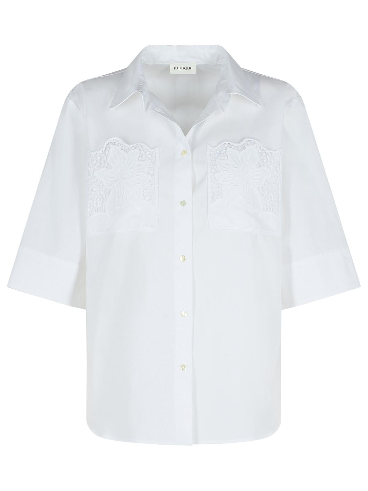 P.a.r.o.s.h White Cotton Shirt In Bianco