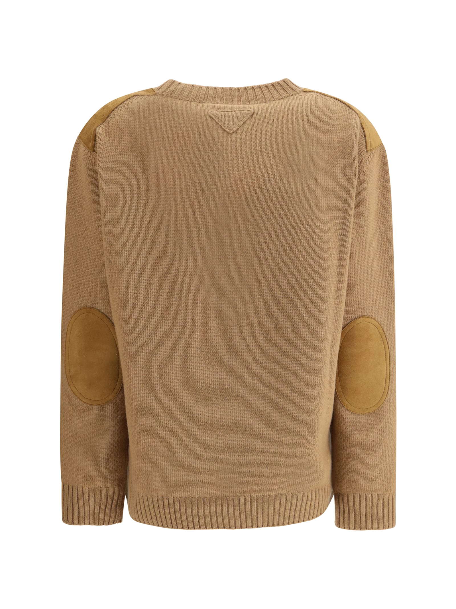 Prada Wool And Cashmere Sweater In Brown