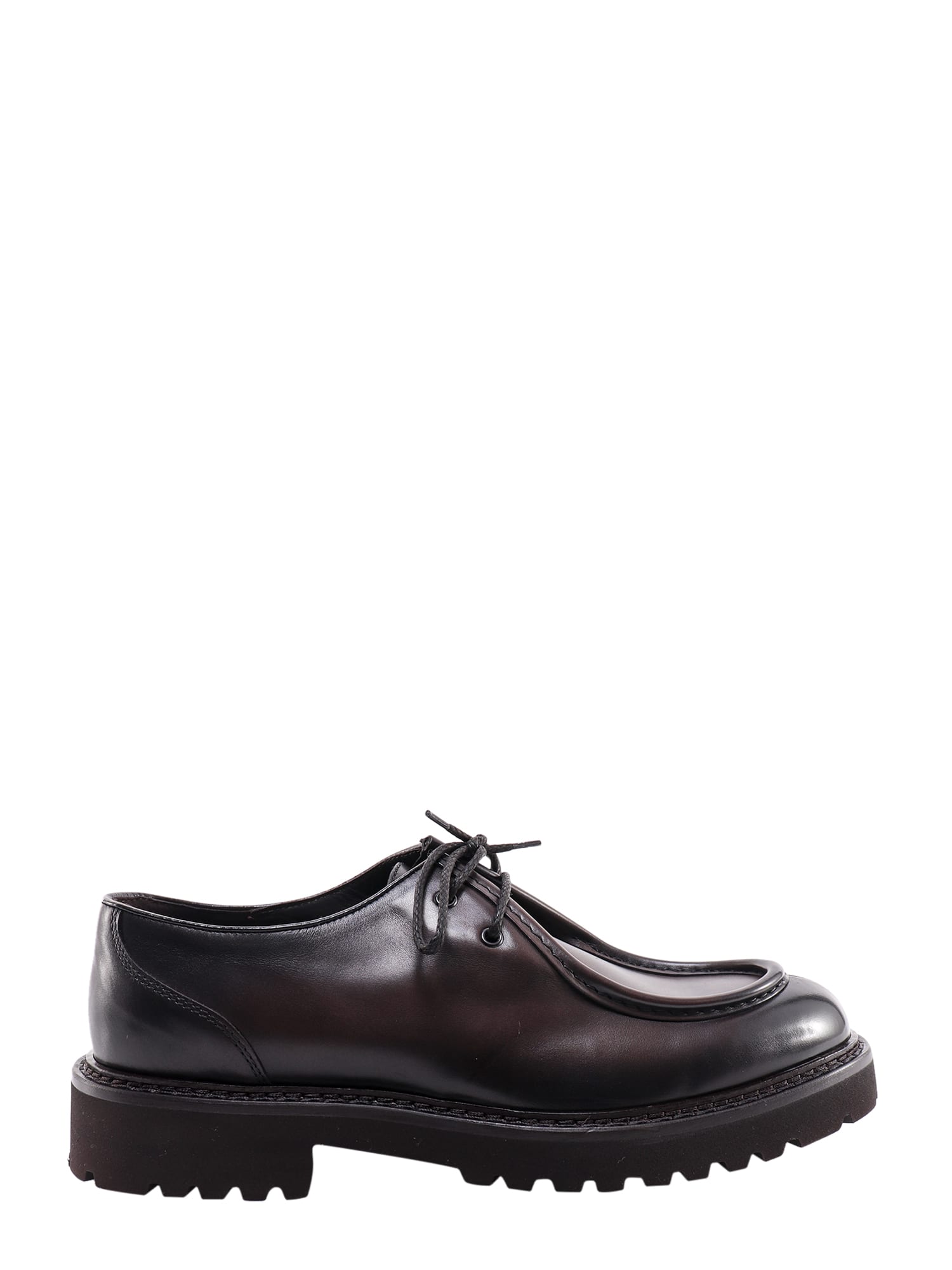 Shop Doucal's Lace-up Shoe In Moro