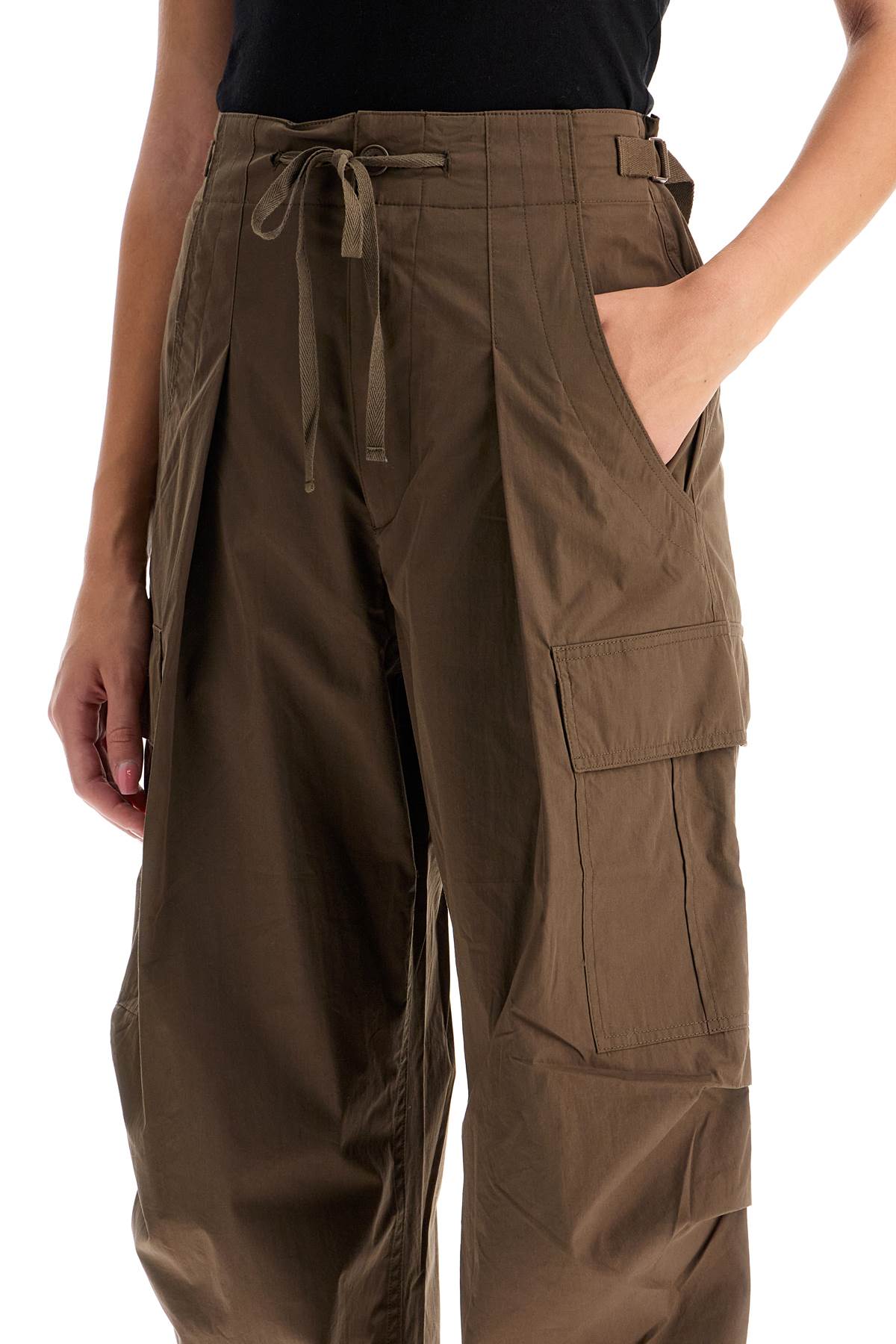 Shop Marant Etoile Rebeccas Cargo Pants In Khaki (khaki)