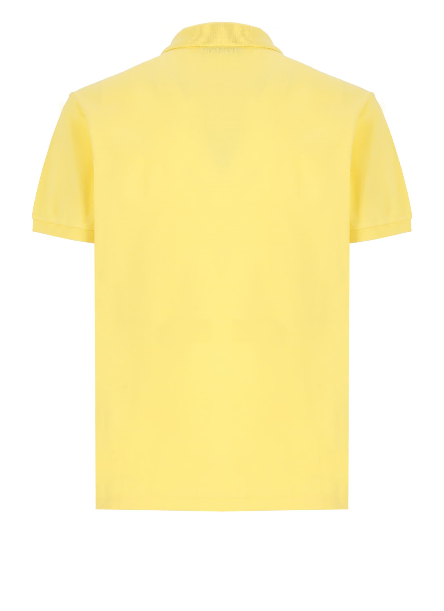 Shop Polo Ralph Lauren Polo Shirt With Pony  In Yellow