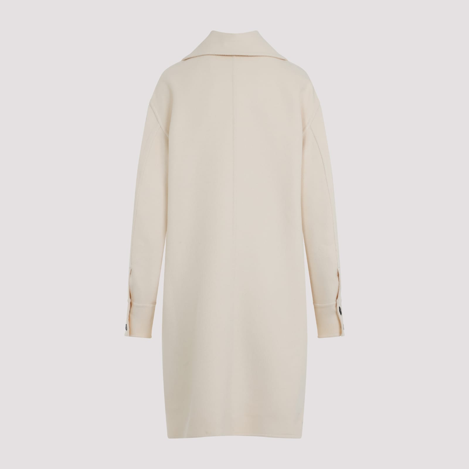 Jil Sander W 04 Double Breast Coat In White