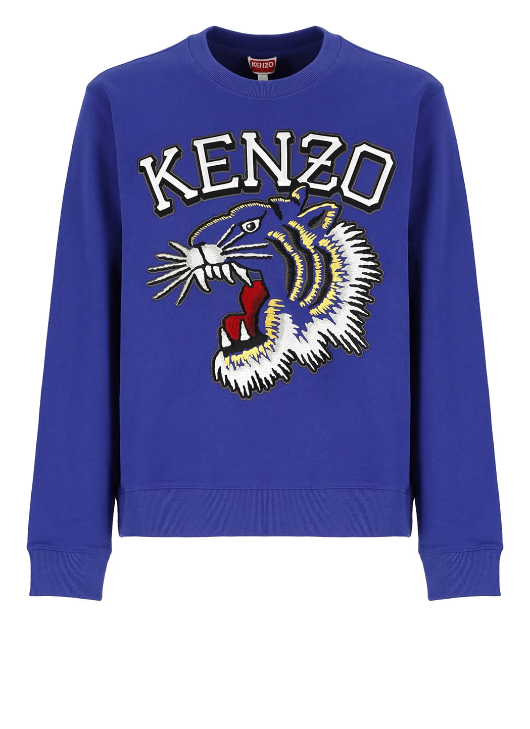 Shop Kenzo Tiger Varsity Sweatshirt In Blue