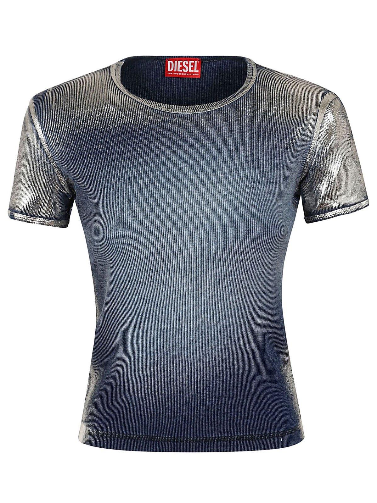 T-ele-long-q1 Faded Metallic T-shirt