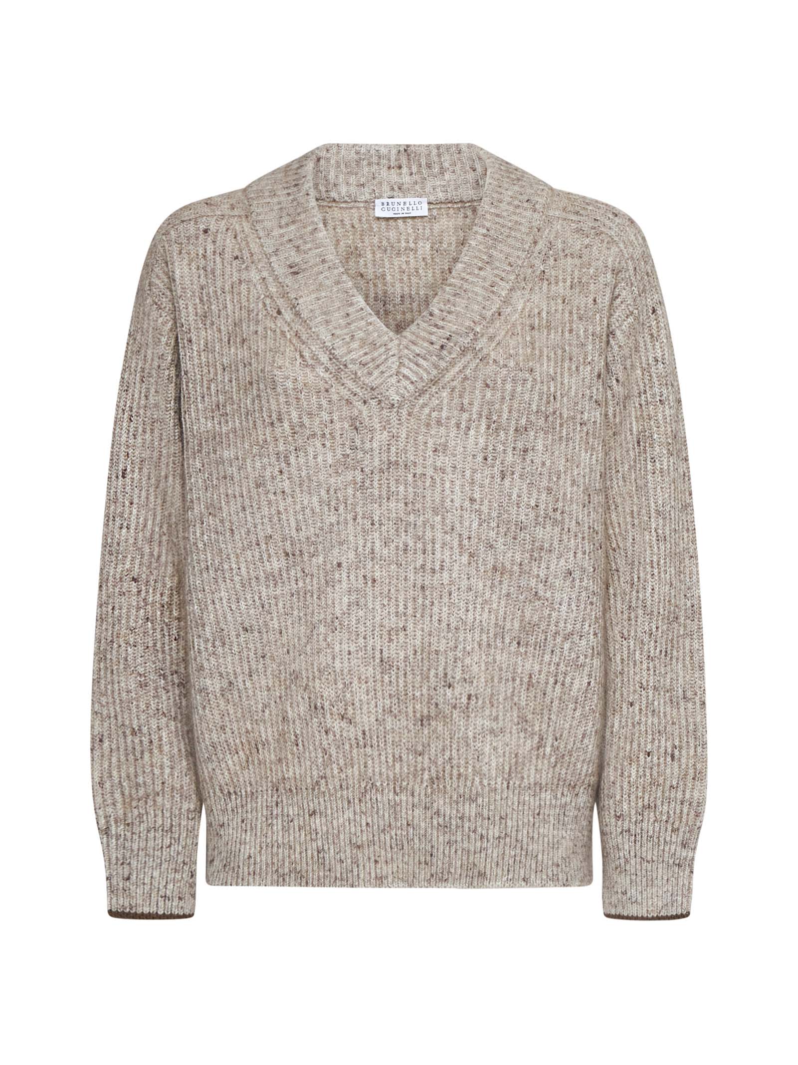 Shop Brunello Cucinelli Sweater In Light Brown