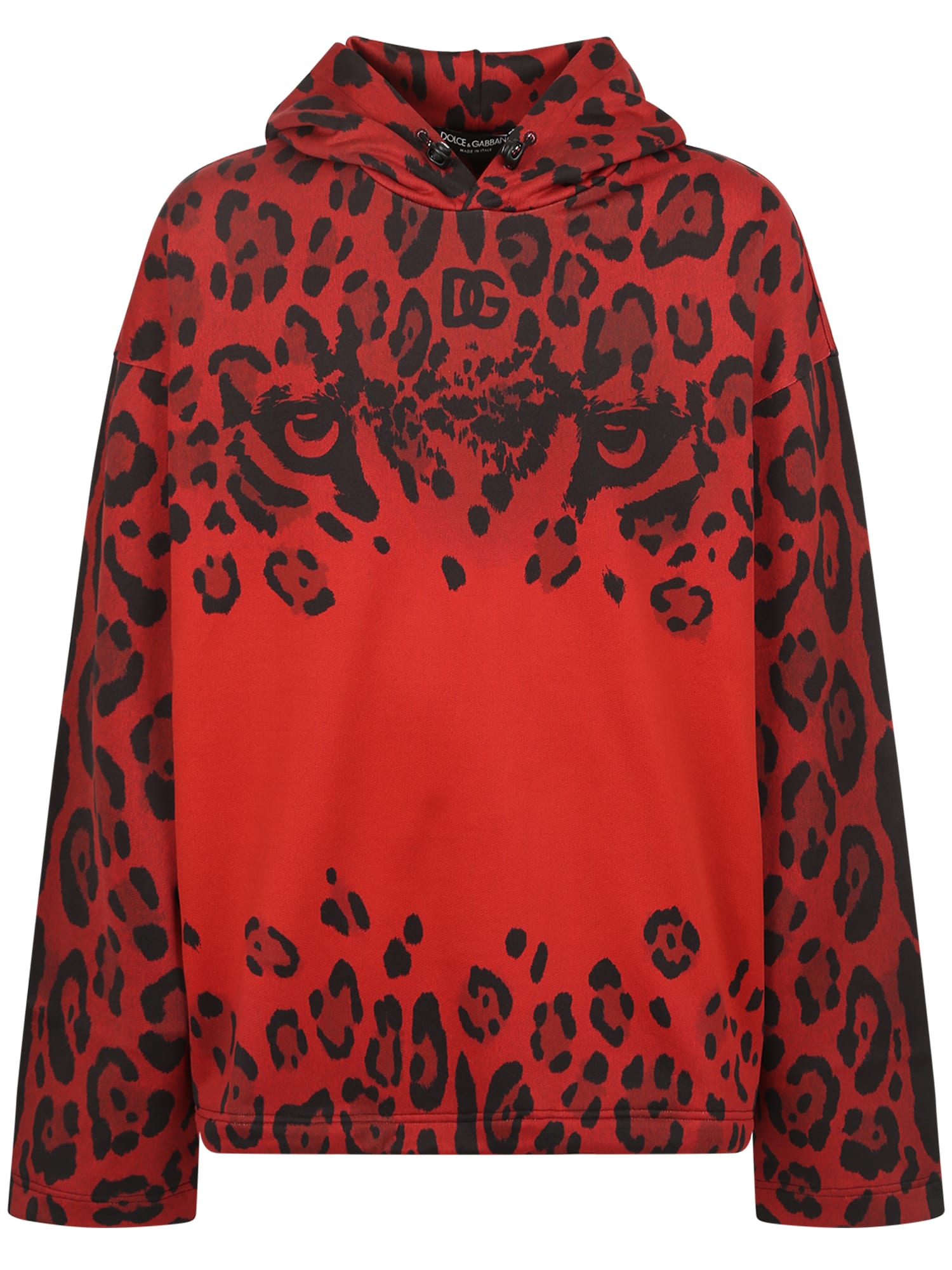Dolce & Gabbana Leopard - Print Cotton Hoodie