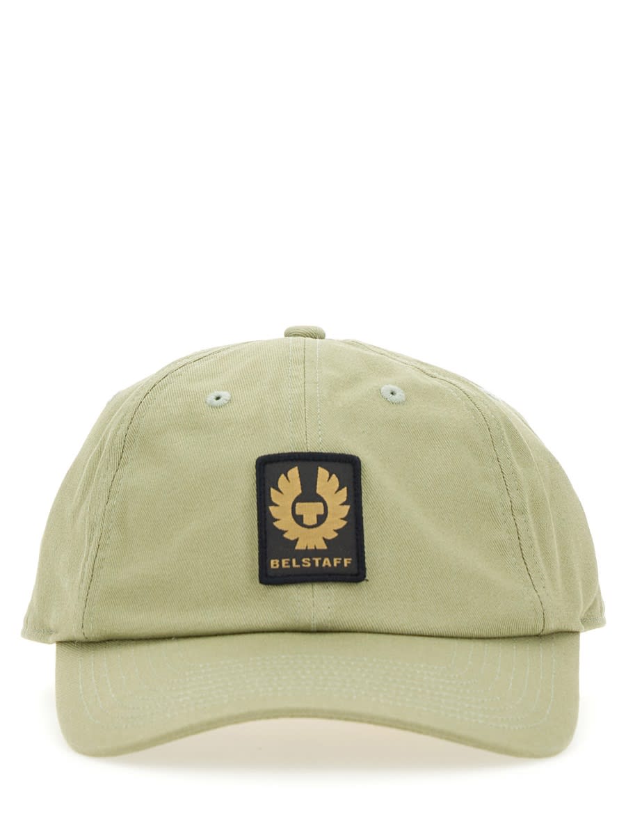 Shop Belstaff Baseball Hat With Logo In Green