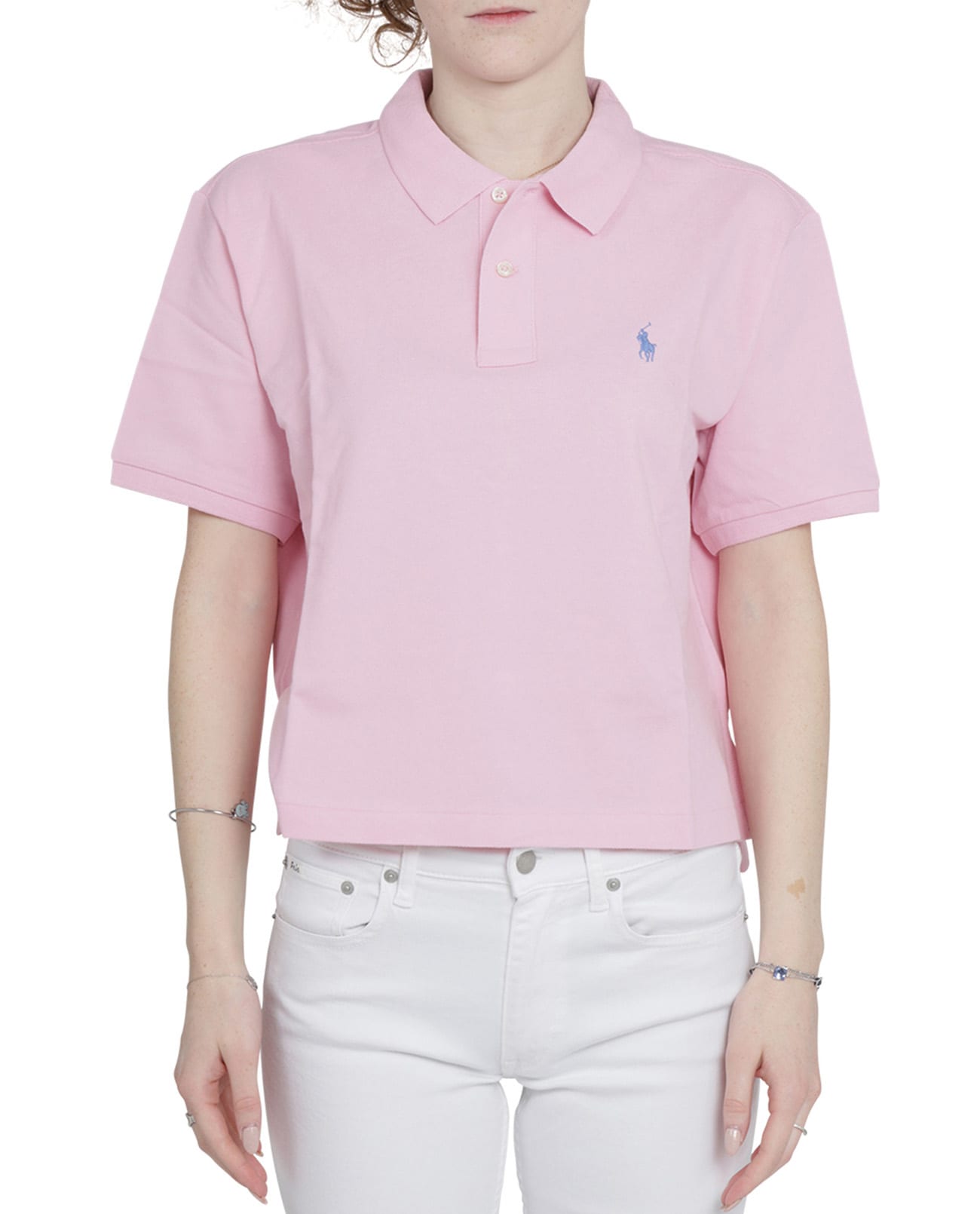 Ralph Lauren Pink Cropped Polo