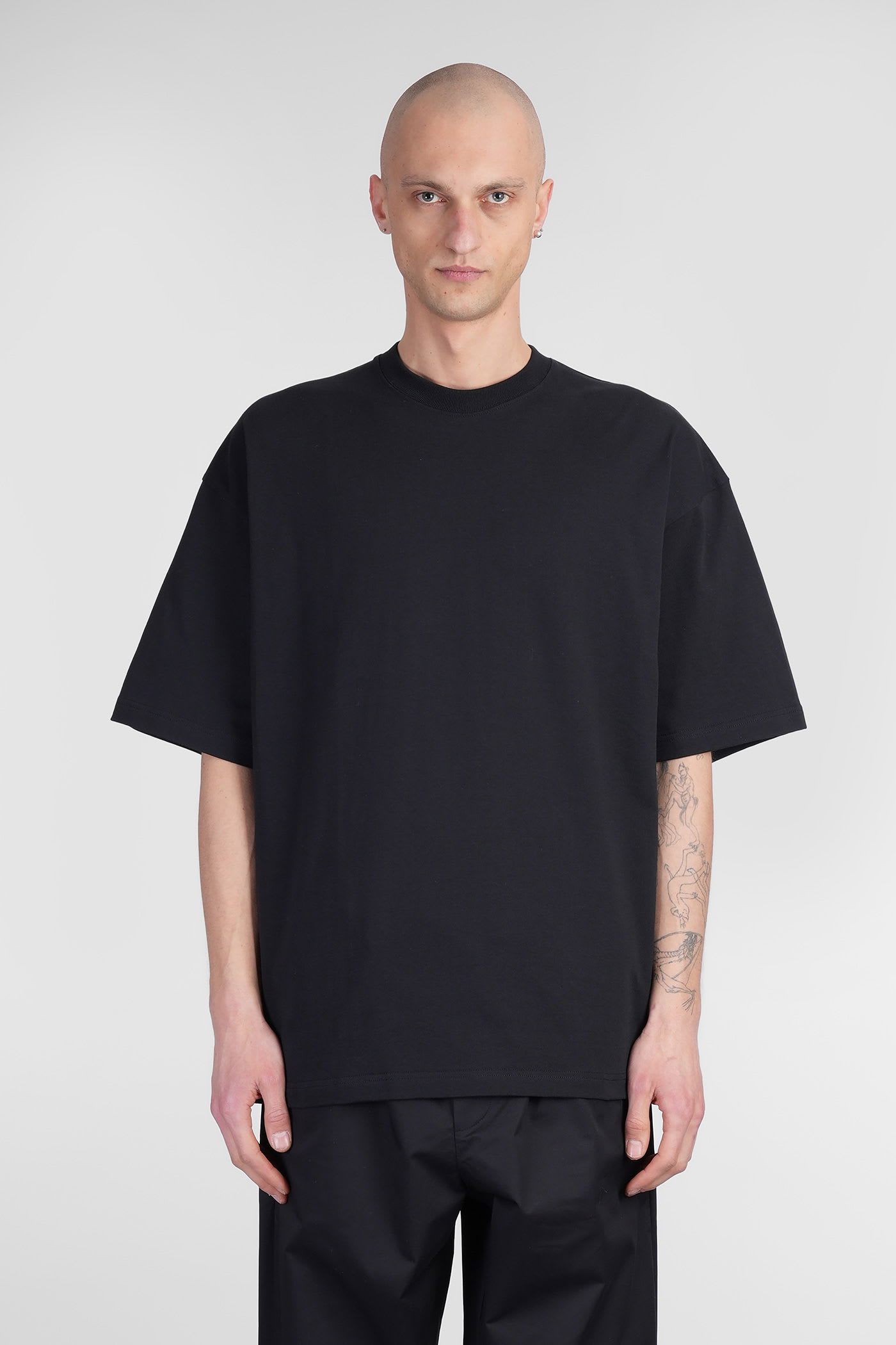 Mick T-shirt In Black Cotton