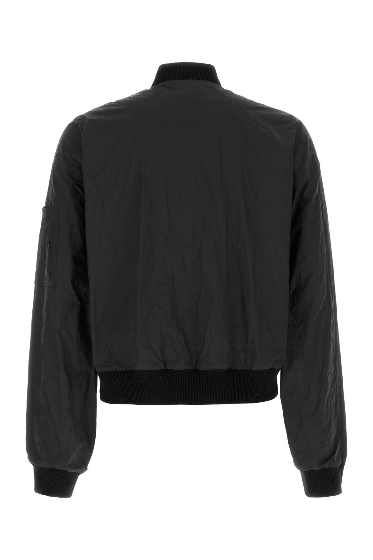 DSQUARED2 BLACK POLYESTER BLEND BOMBER JACKET