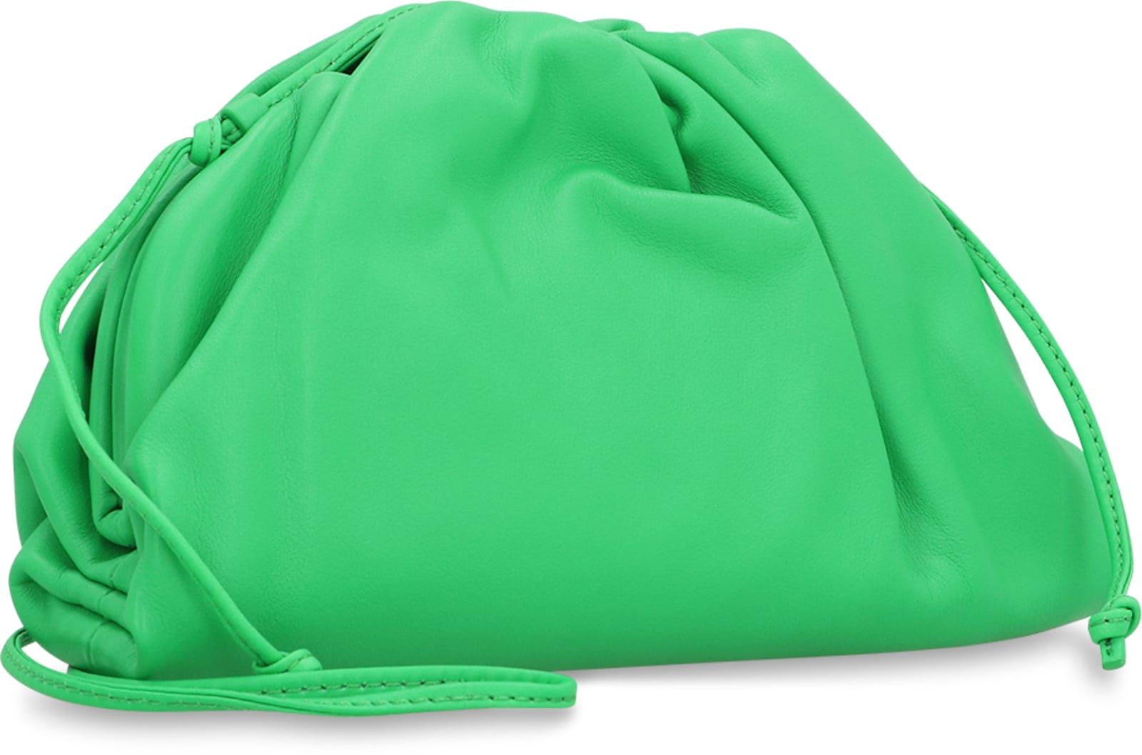 Bottega Veneta Leather Mini Pouch In Green