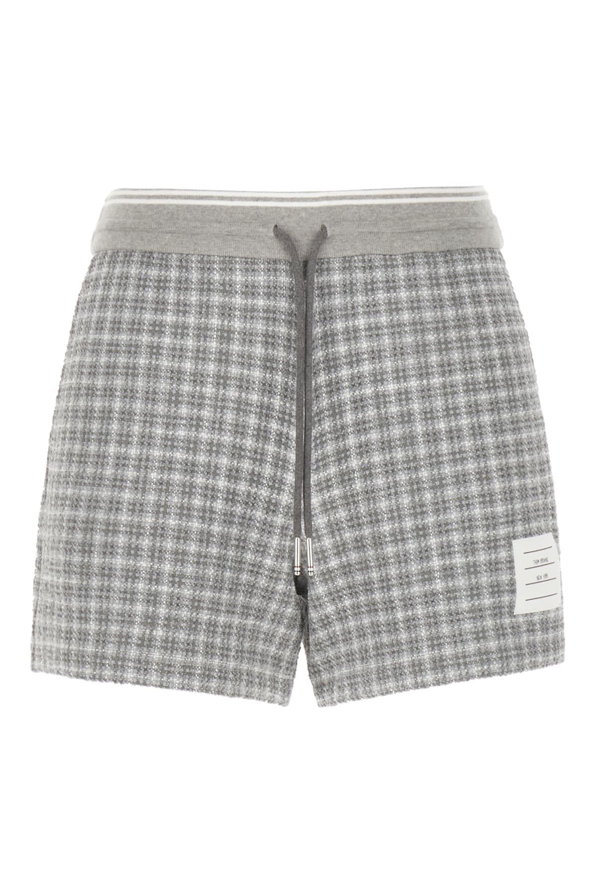 Thom Browne Multicolor Tweed Shorts In Med Grey