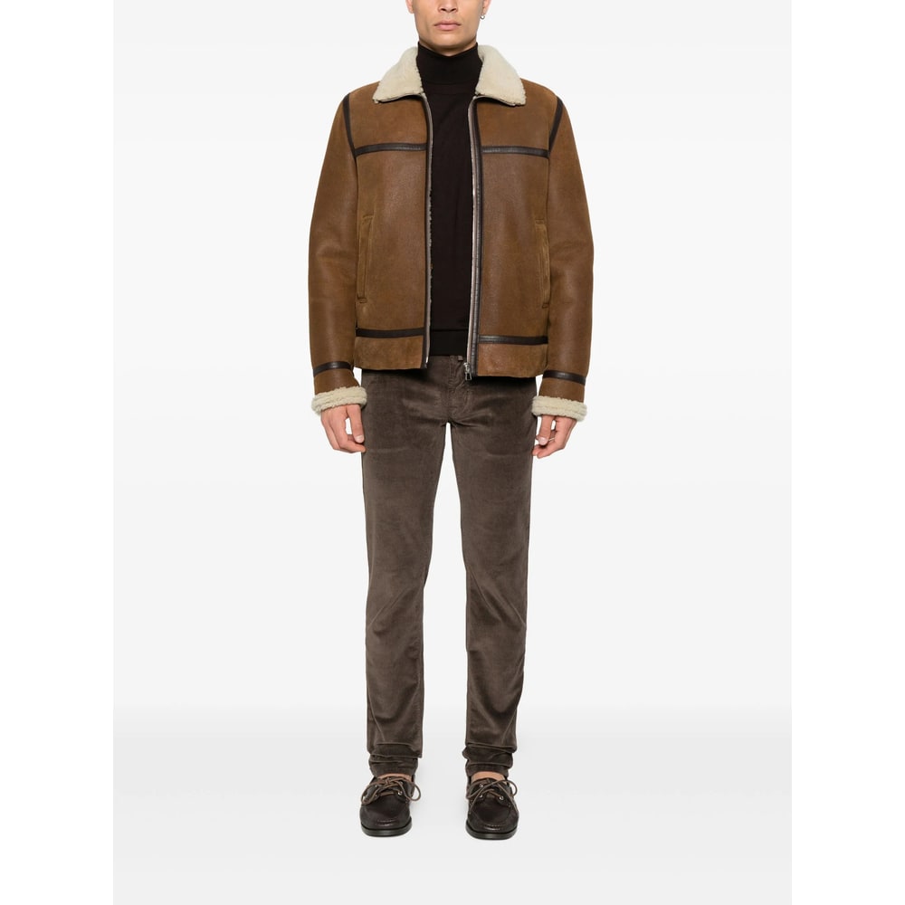 Jacob Cohen Corduroy Trousers In Brown