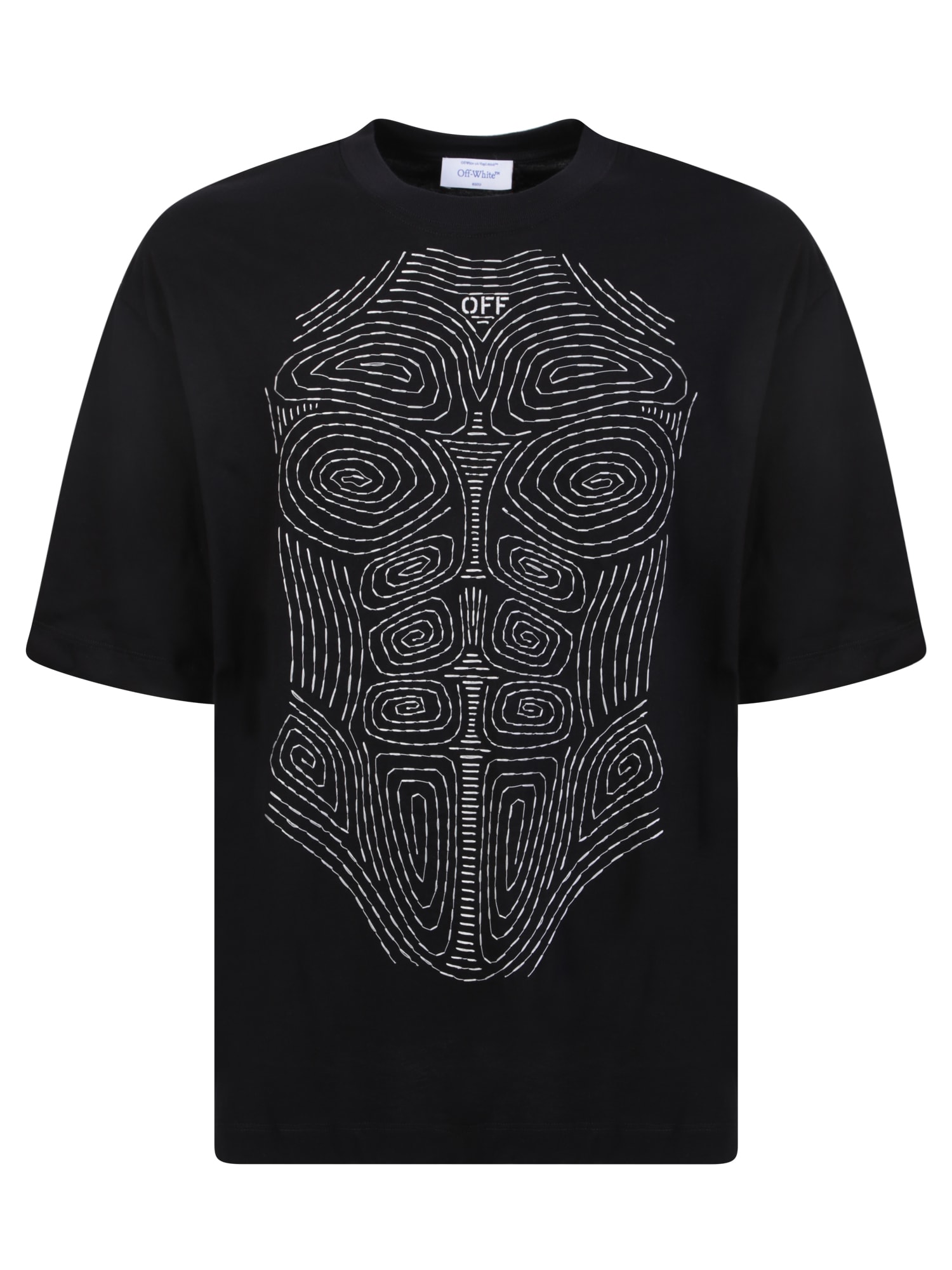 Shop Off-white Body Scan Print T-shirt Black