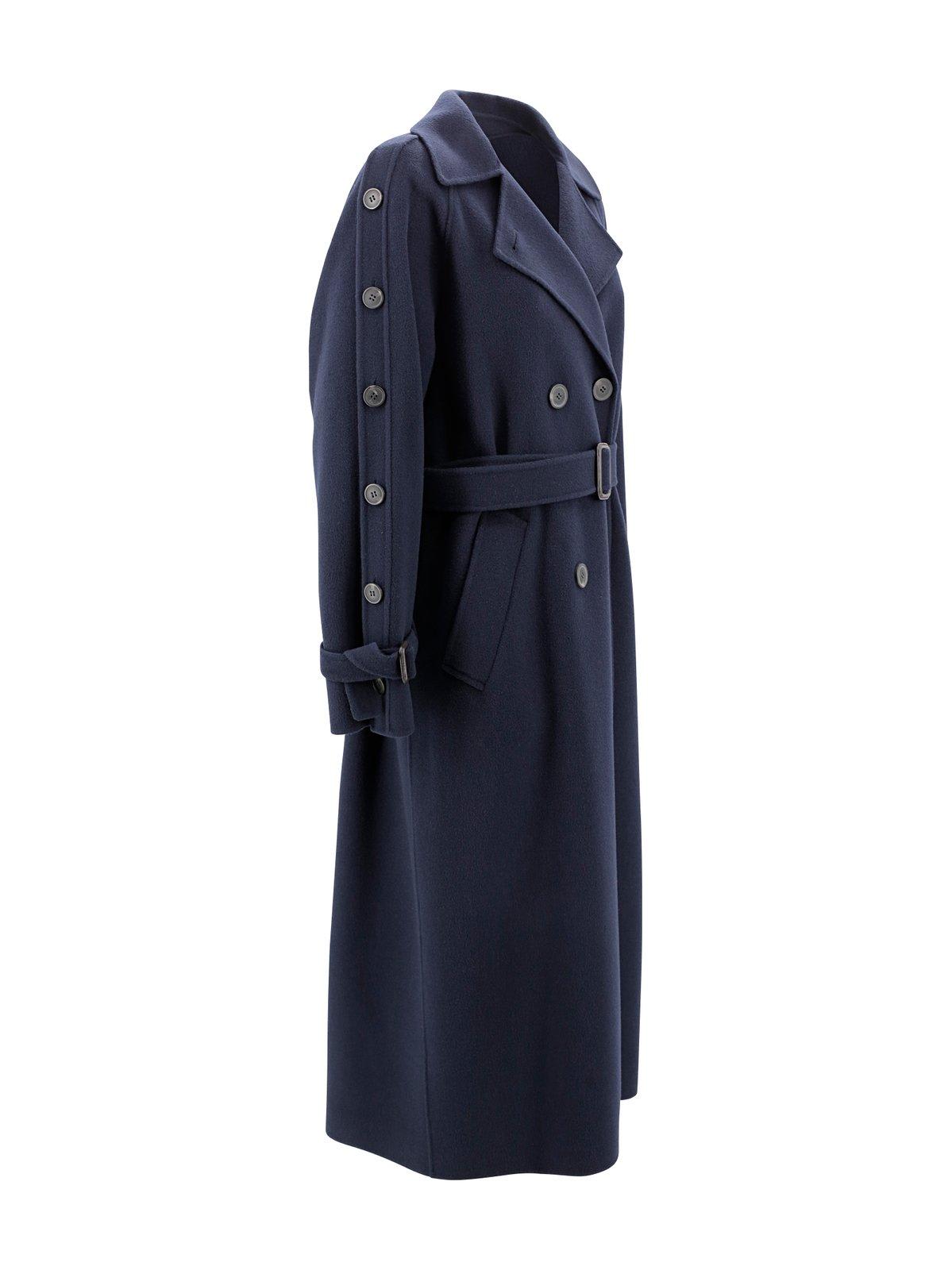 Shop Weekend Max Mara Double Breasted Trench Coat