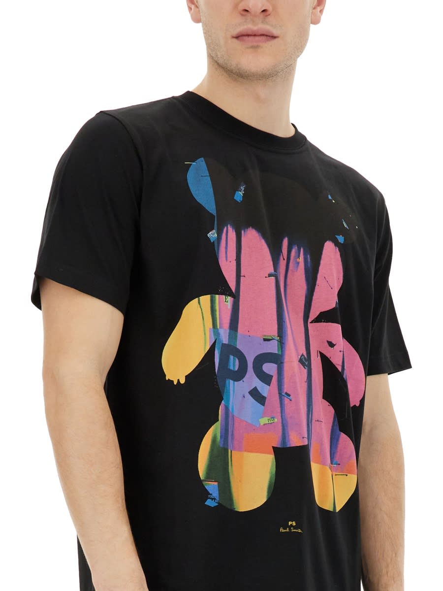 Shop Ps By Paul Smith Teddy T-shirt In Black