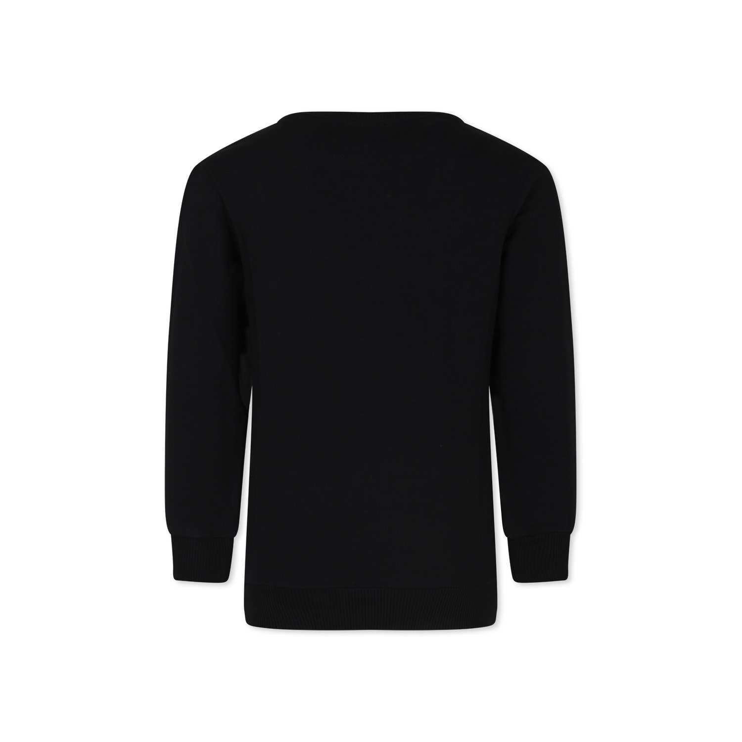 Shop Balmain Black Sweatshirt For Girl With Logo