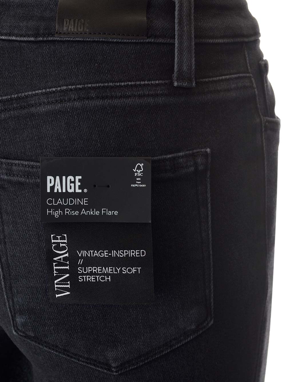 Shop Paige Claudine Jeans In Nero