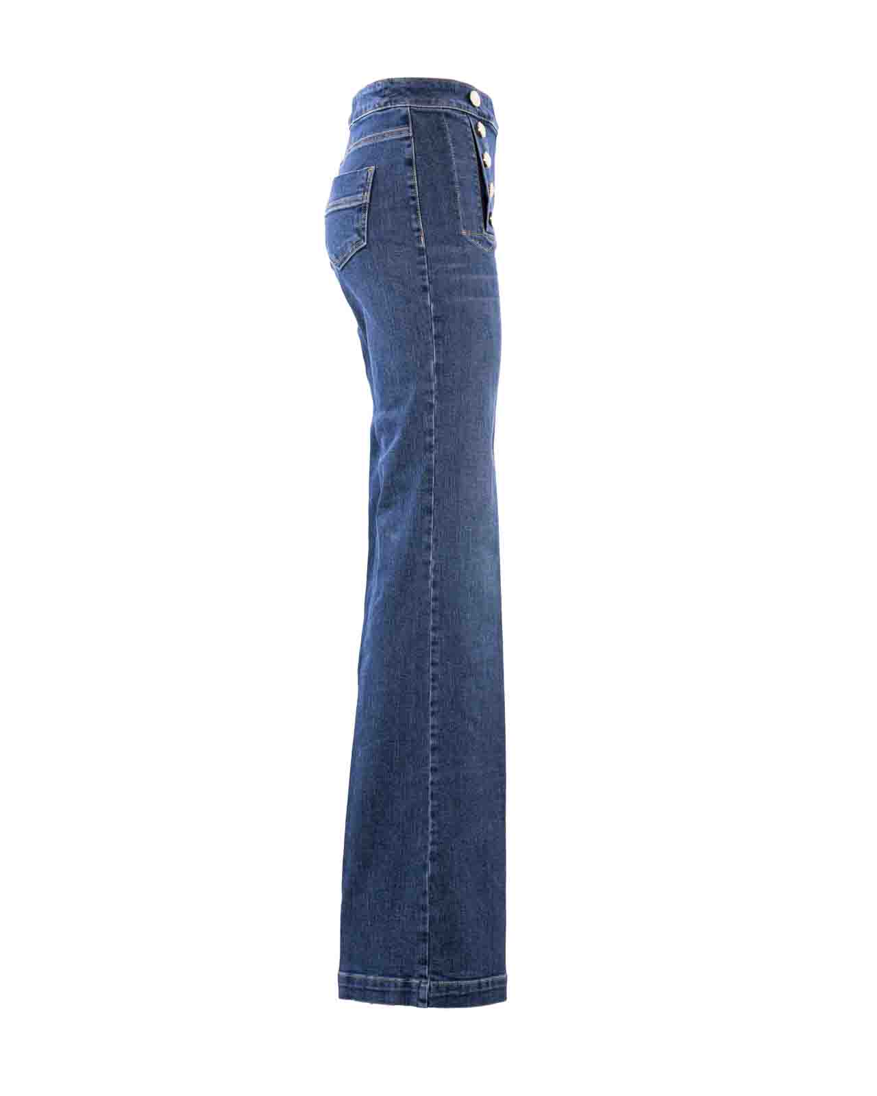 Shop Elisabetta Franchi Jeans Blue