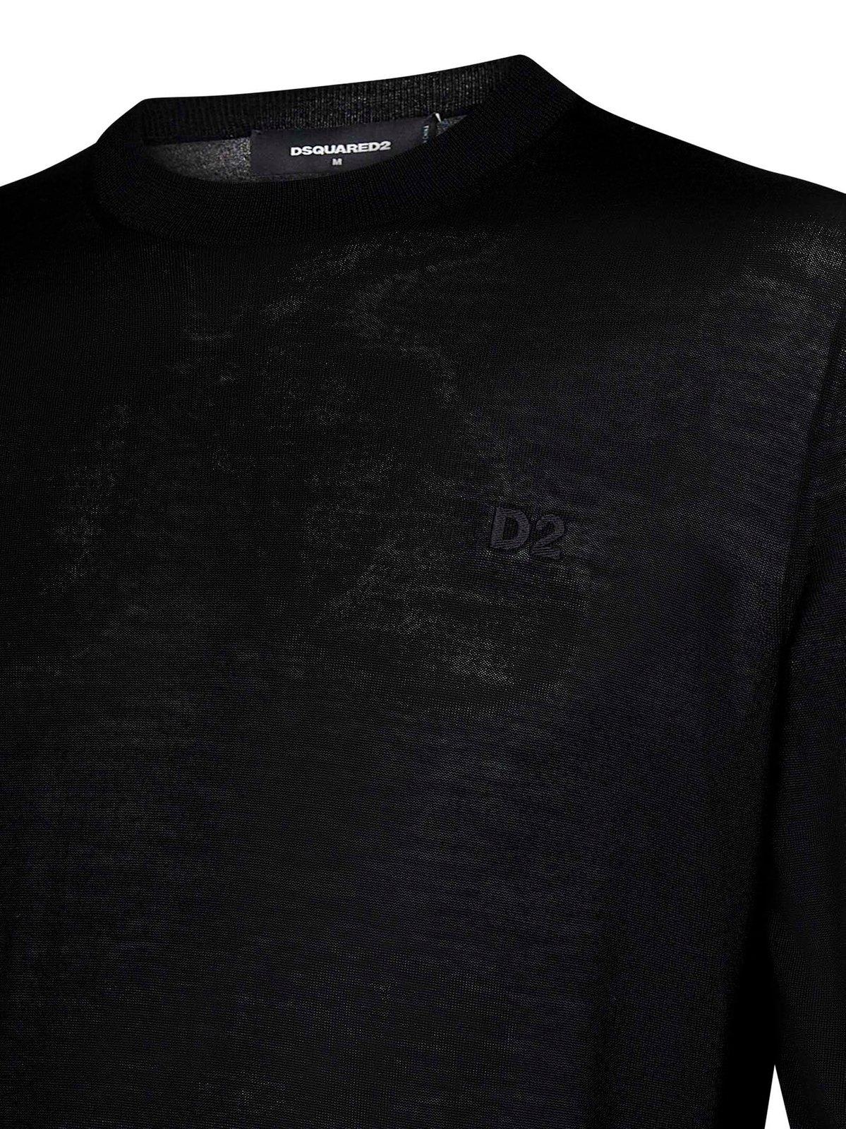 Shop Dsquared2 Crewneck Pullover In Black