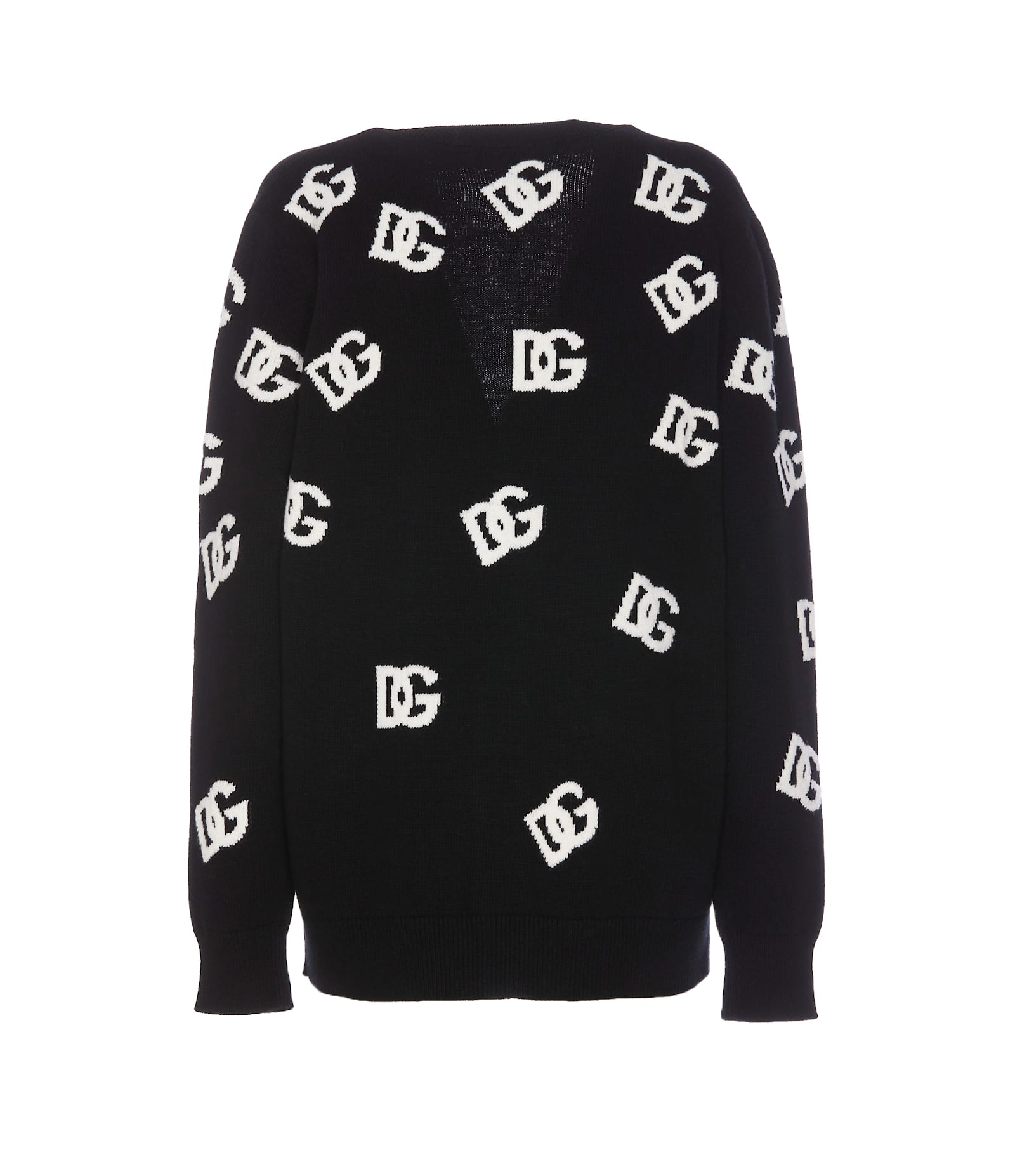 Shop Dolce & Gabbana Logo Cardigan In Black