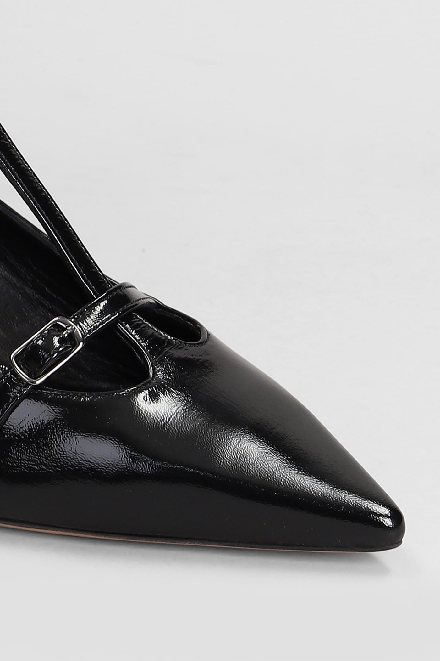 Shop The Seller Pumps In Black Patent Leather