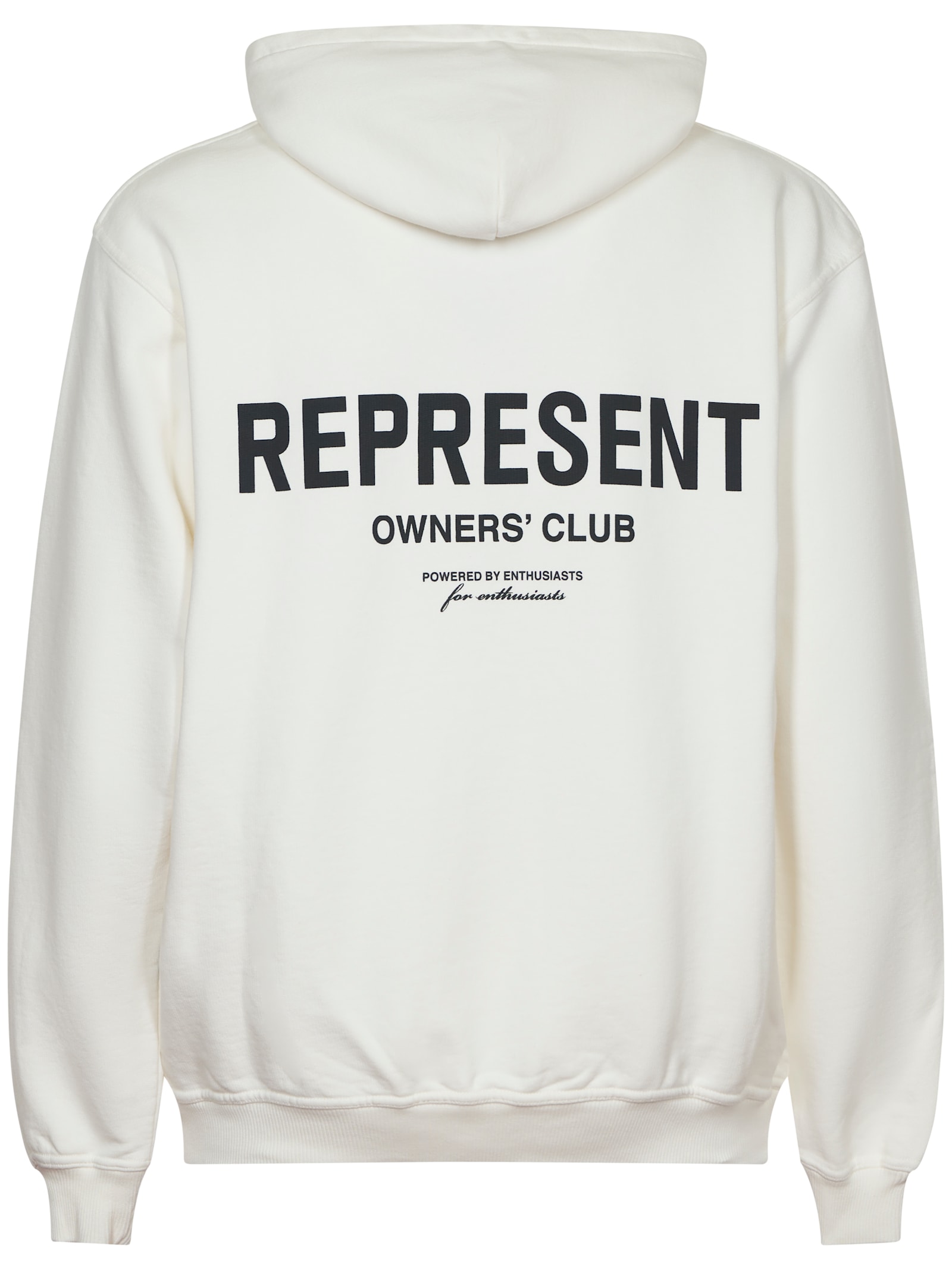 Shop Represent Owners Club Hoodie In Flat White