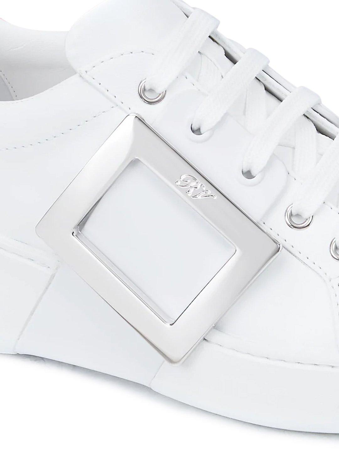 Roger Vivier Viv Skate Sneakers In White