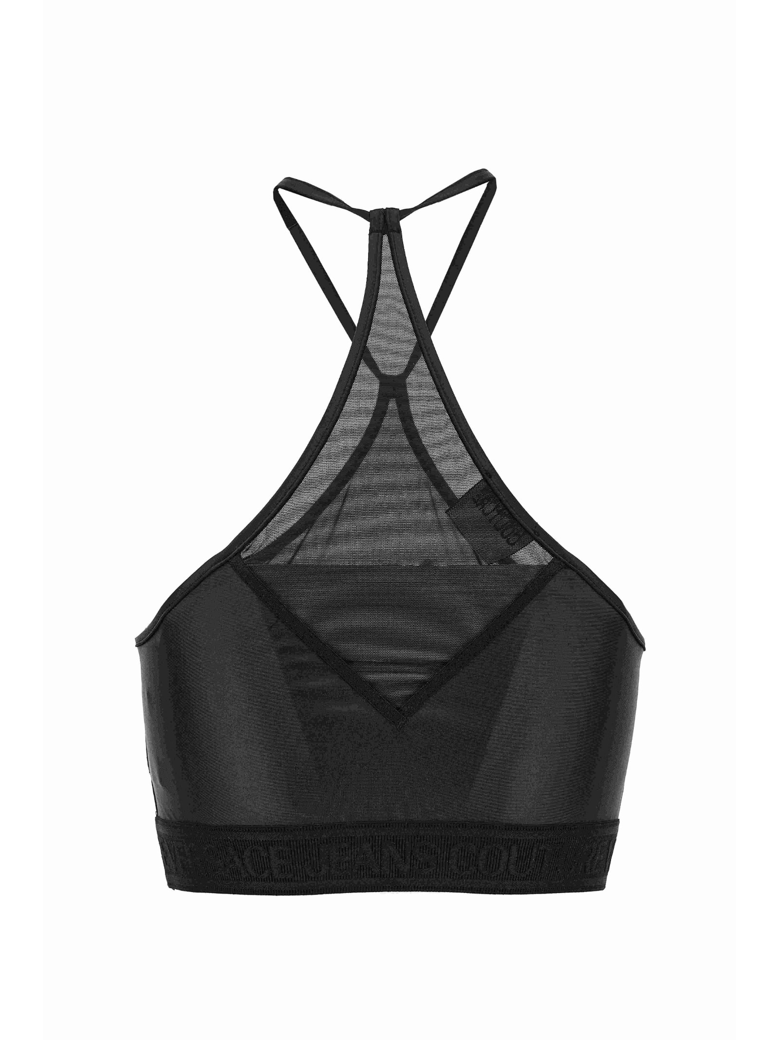 Shop Versace Jeans Couture Top In Black