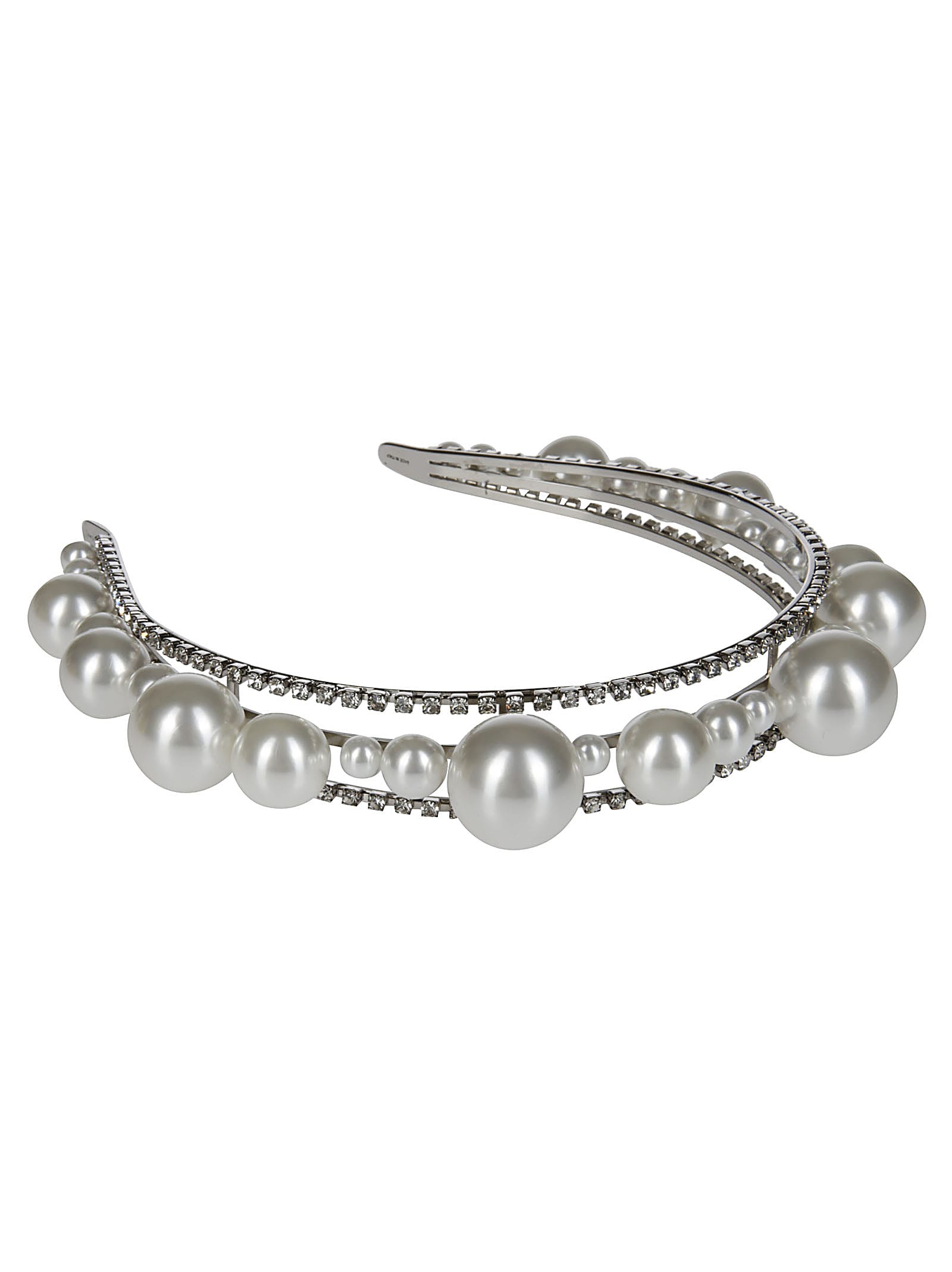 Givenchy Embellished Headband In Silver