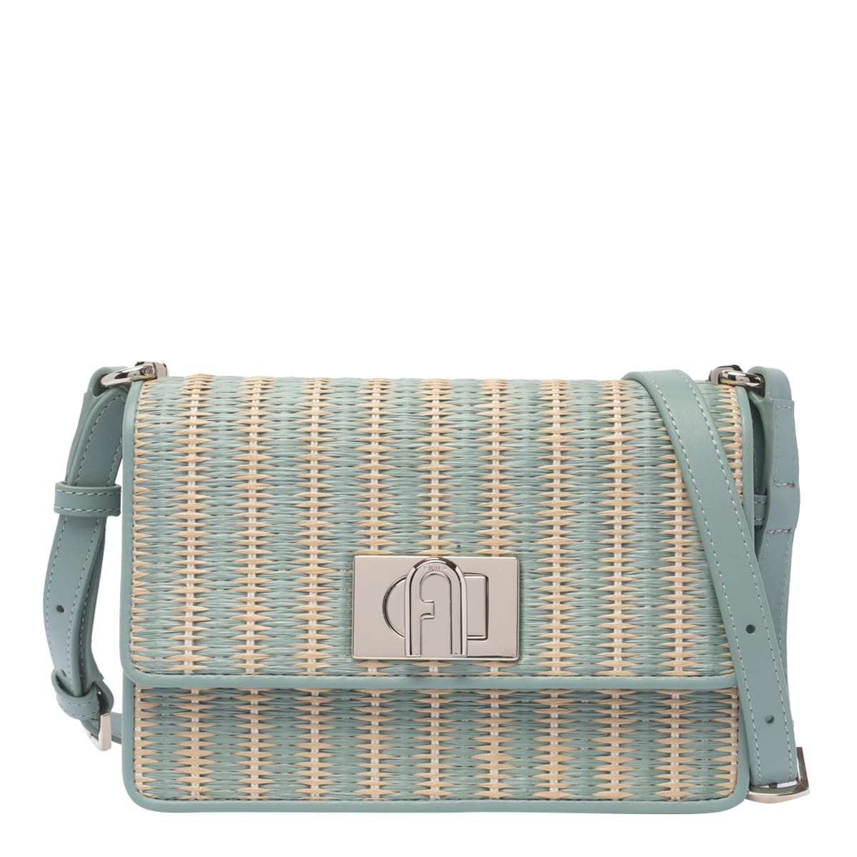 Shop Furla Mini  1927 Shoulder Bag In Toni Mineral Green
