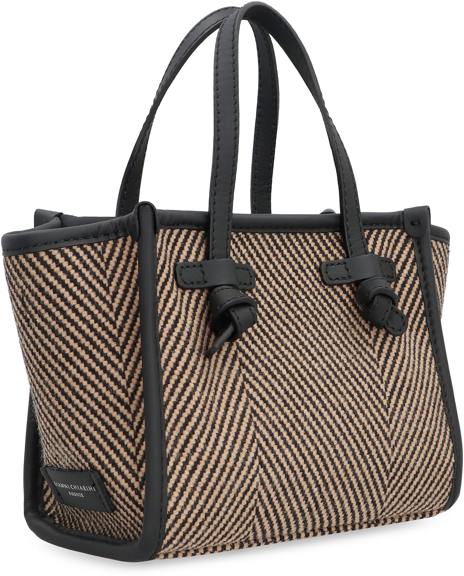 Gianni Chiarini Miss Marcella Herringbone Fabric Handbag