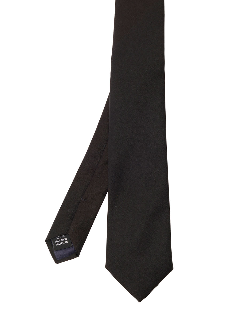 Shop Tagliatore Black Classic-style Tie In Polyester Man