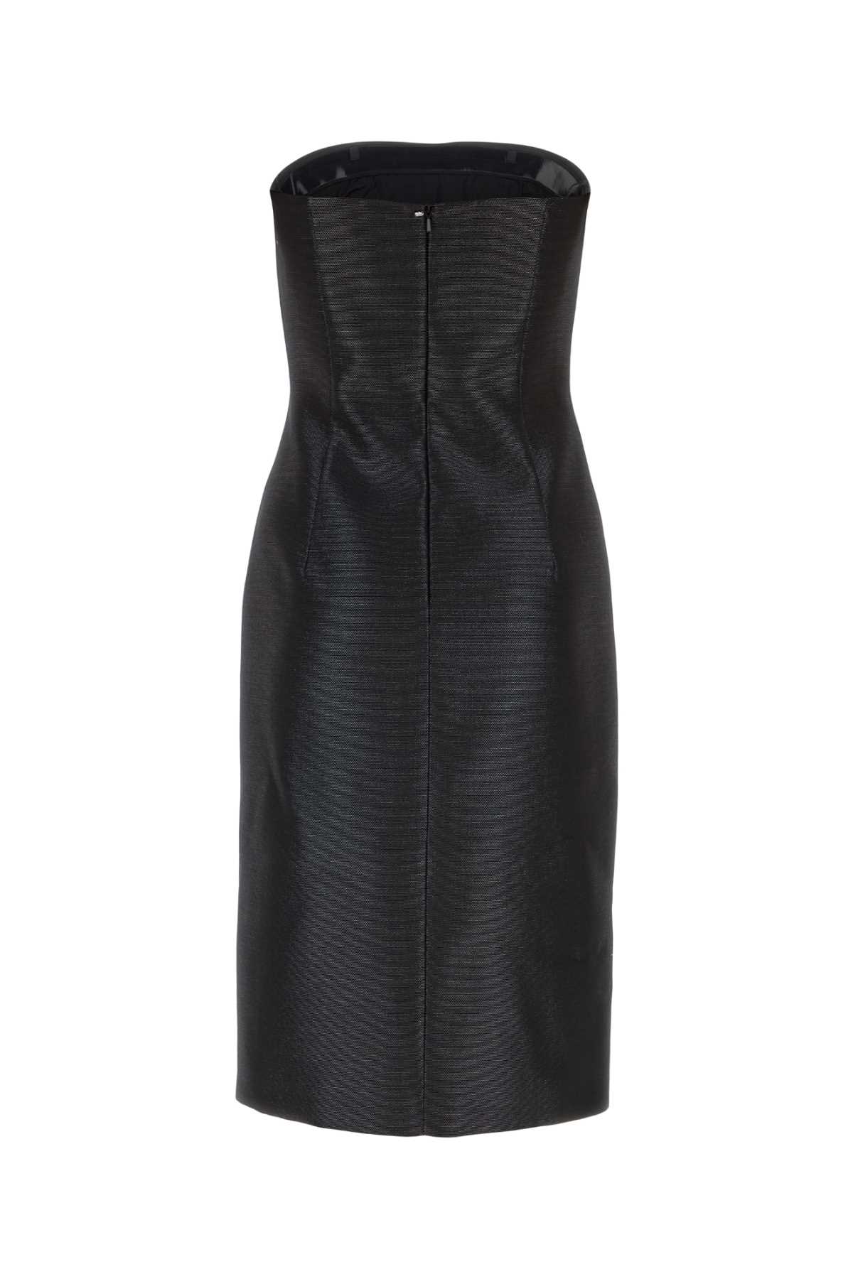 Shop Sportmax Black Twill Mallo Sheath Dress In Nero