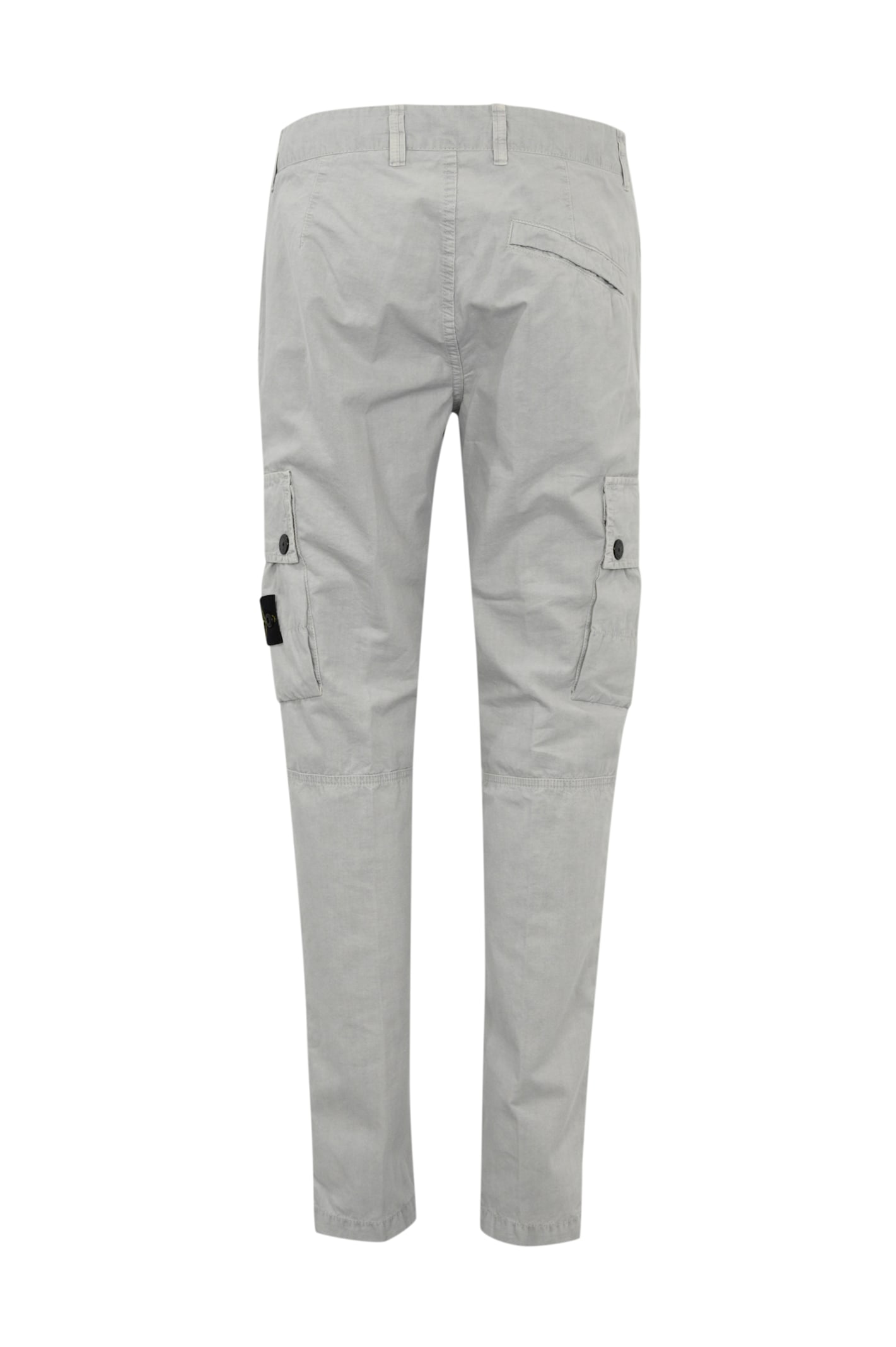 Stone Island 3100303 Trousers In Old Effect Canvas In Gray
