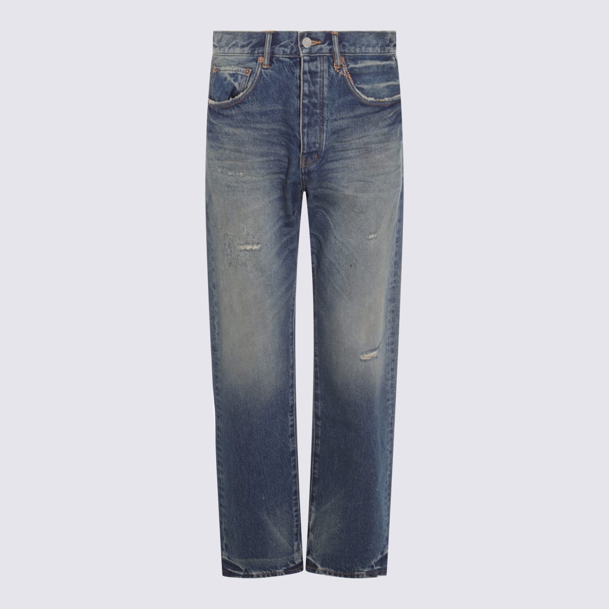 Dark Blue Calcium Powder Jeans