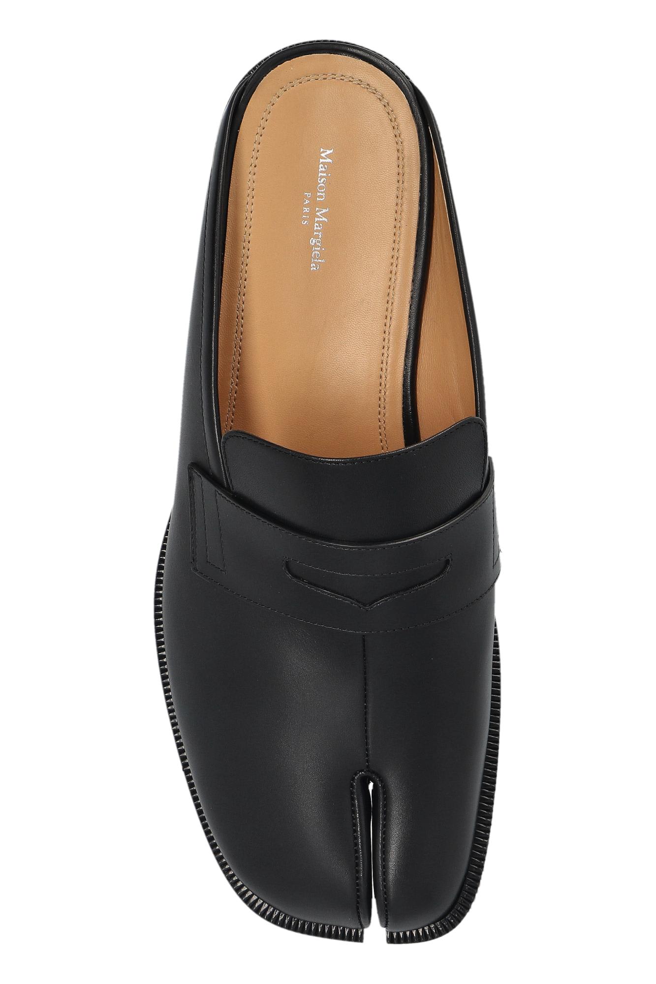 Maison Margiela Black Tabi City Loafer Mules In Black