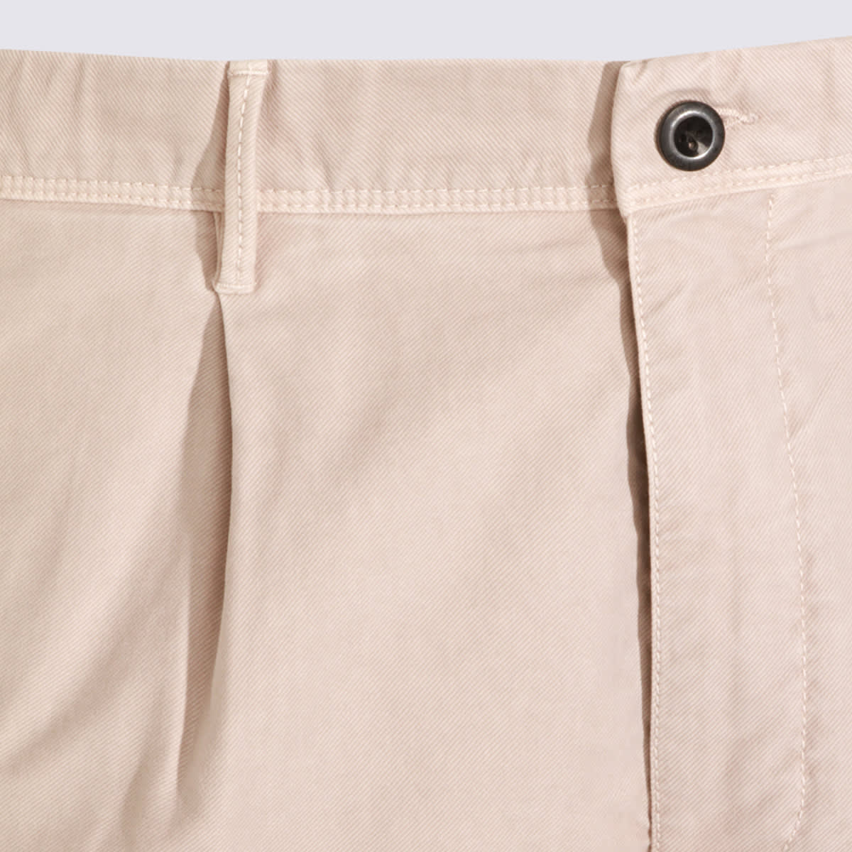 Incotex White Cotton Pants In Neutral