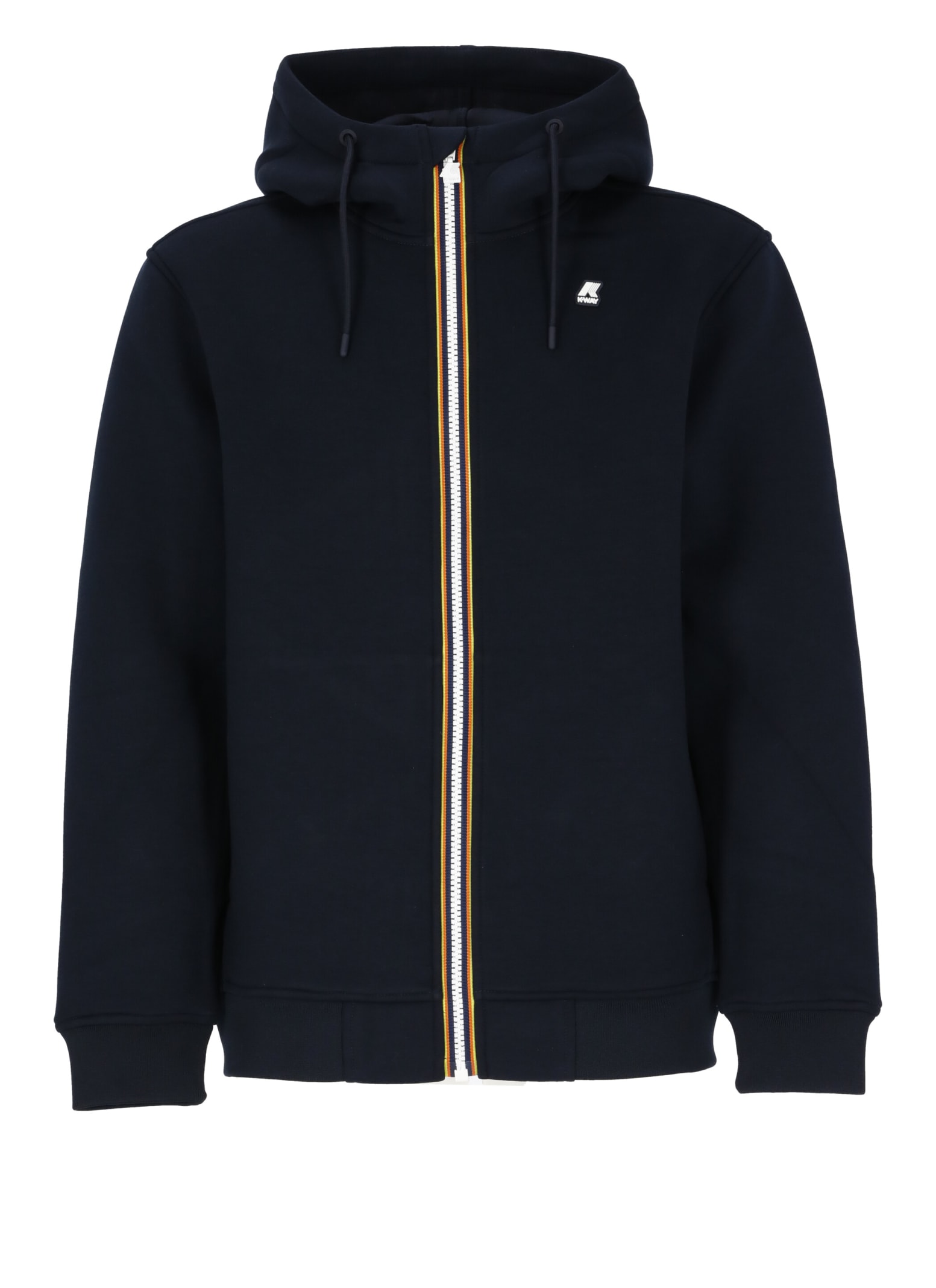 K-way Berenger Hoodie Black In Blue