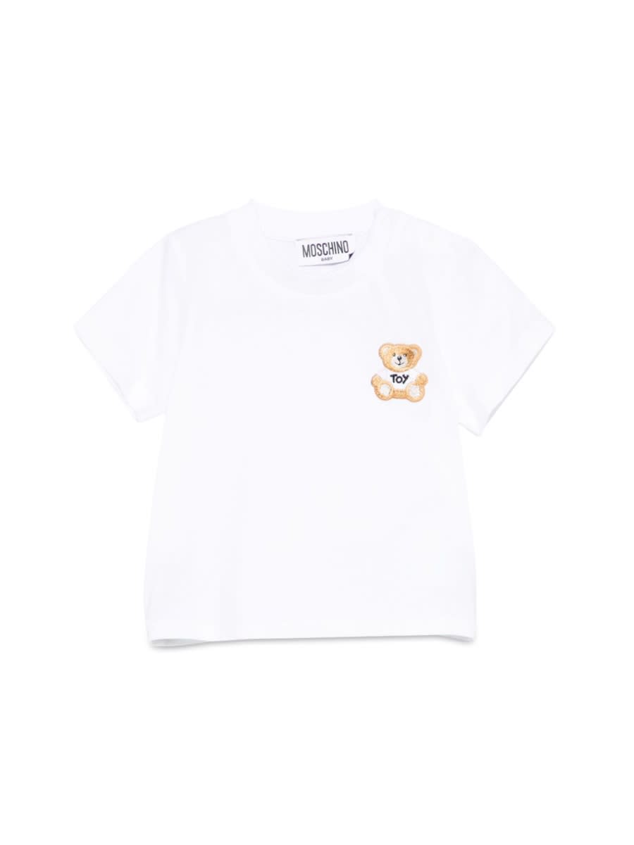 Moschino Short Sleeved Blouse In White