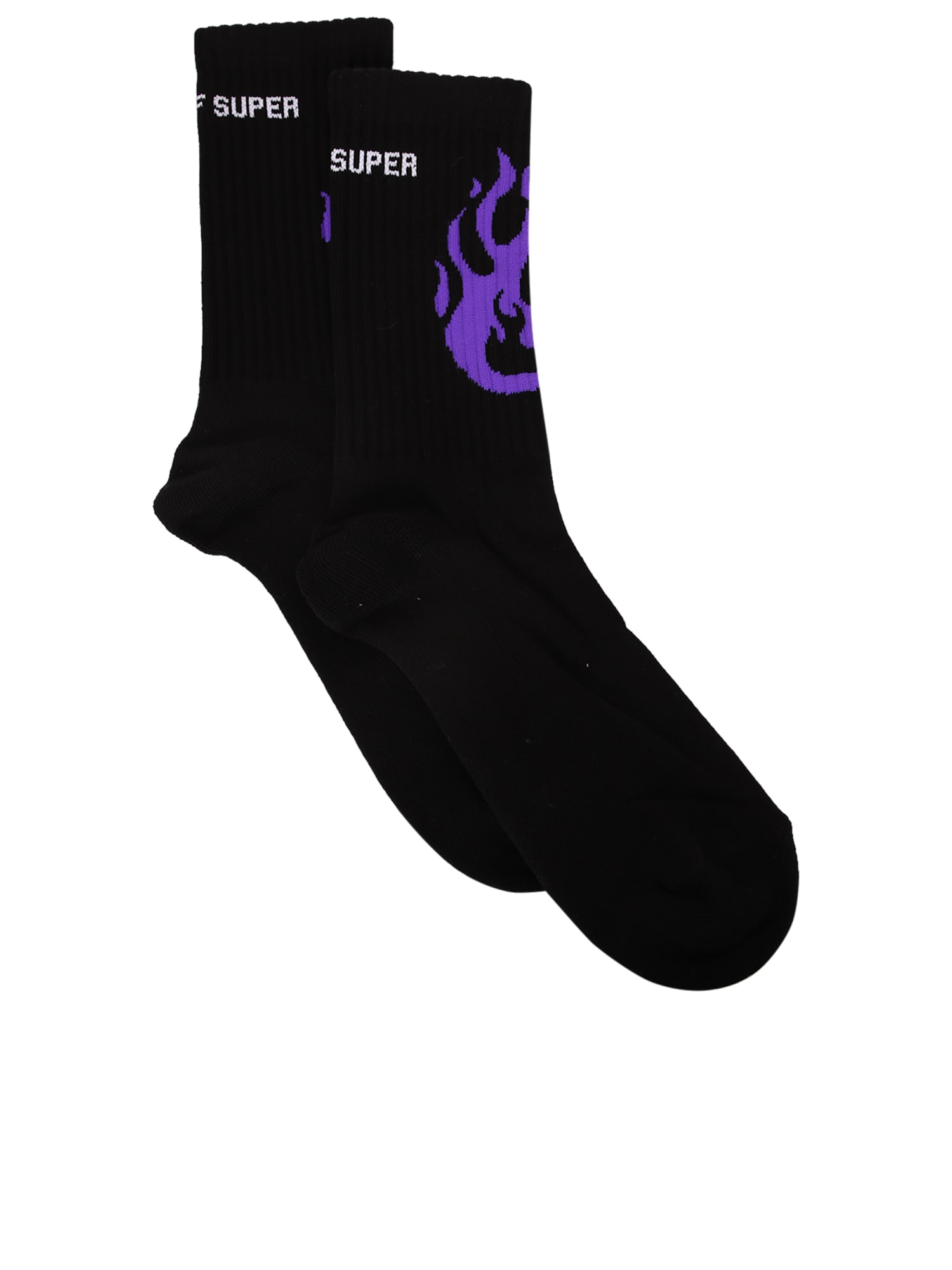Flame Print Socks