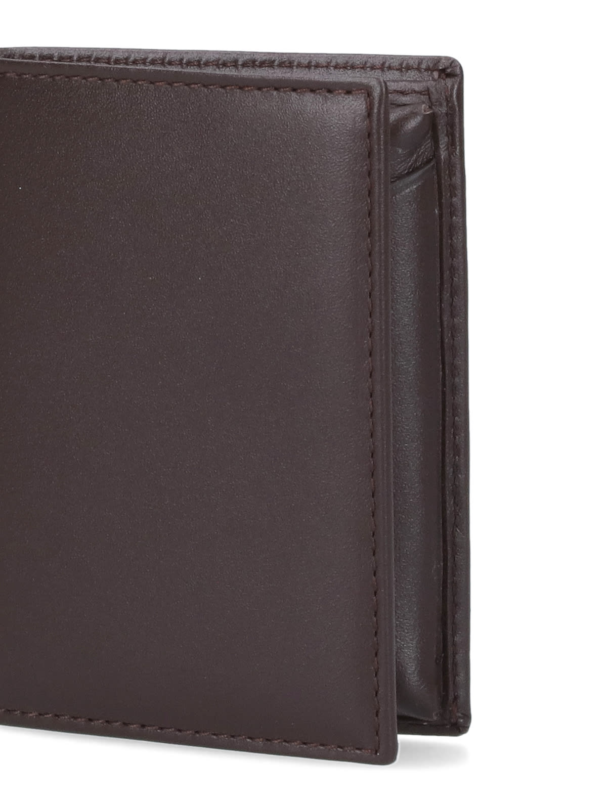 Shop Comme Des Garçons Bi-fold Wallet In Brown